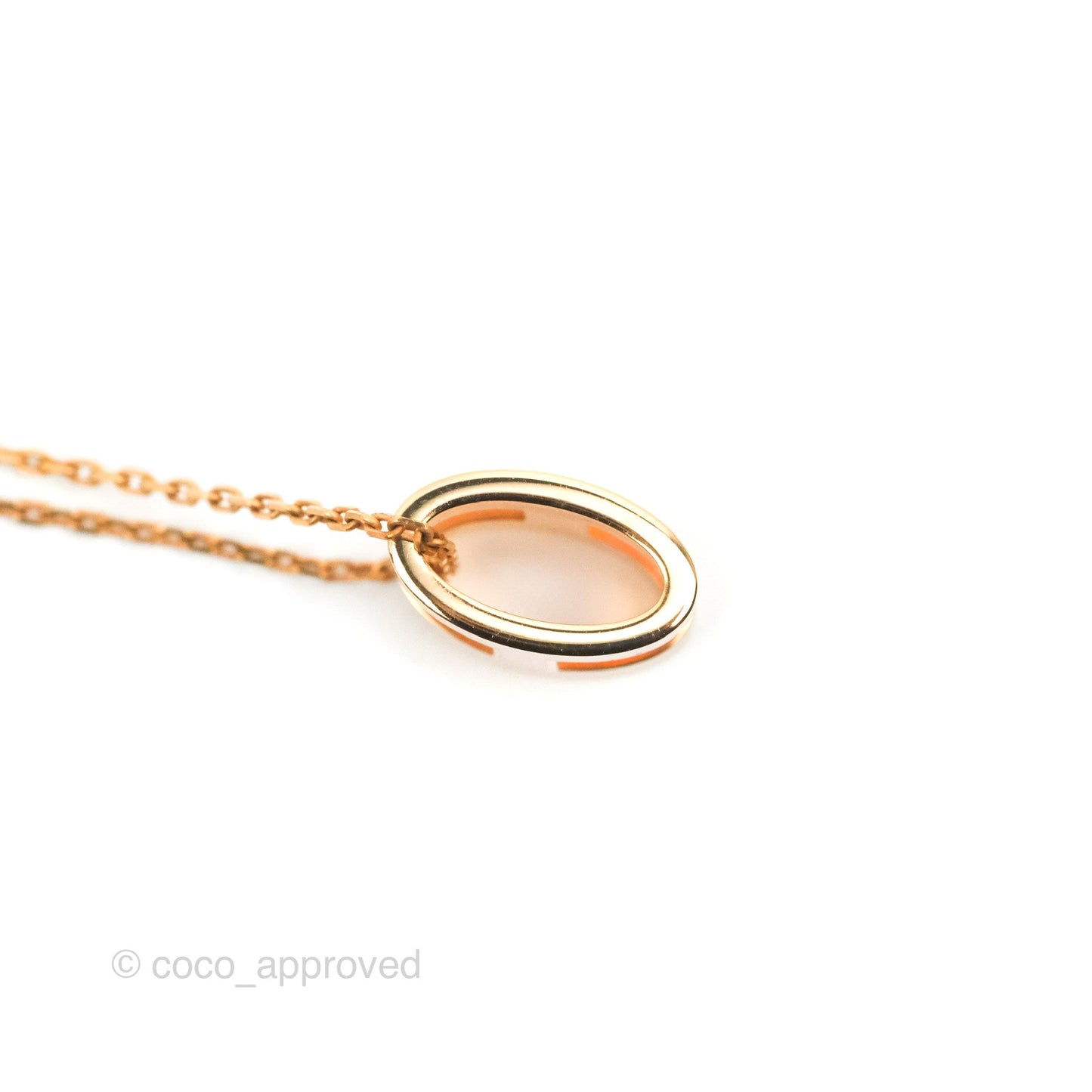 Hermès Pop H Pendant Necklace Rose Dragee Rose Gold Hardware