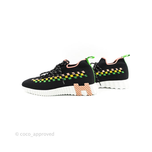 Hermes Flex Maille Bolduc Sneakers Multicolore Noir Size 39