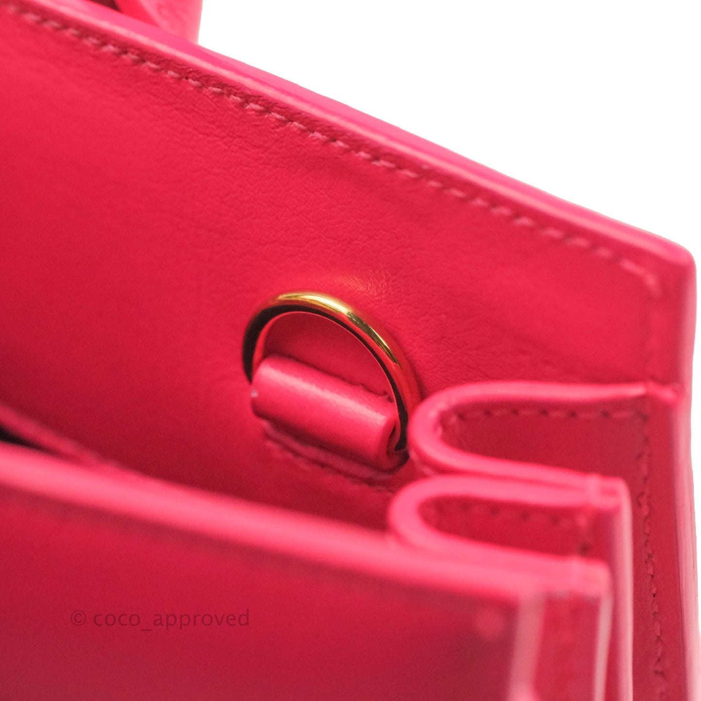 Saint Laurent Nano Classic Sac De Jour Neo Pink Smooth Calfskin Gold Hardware