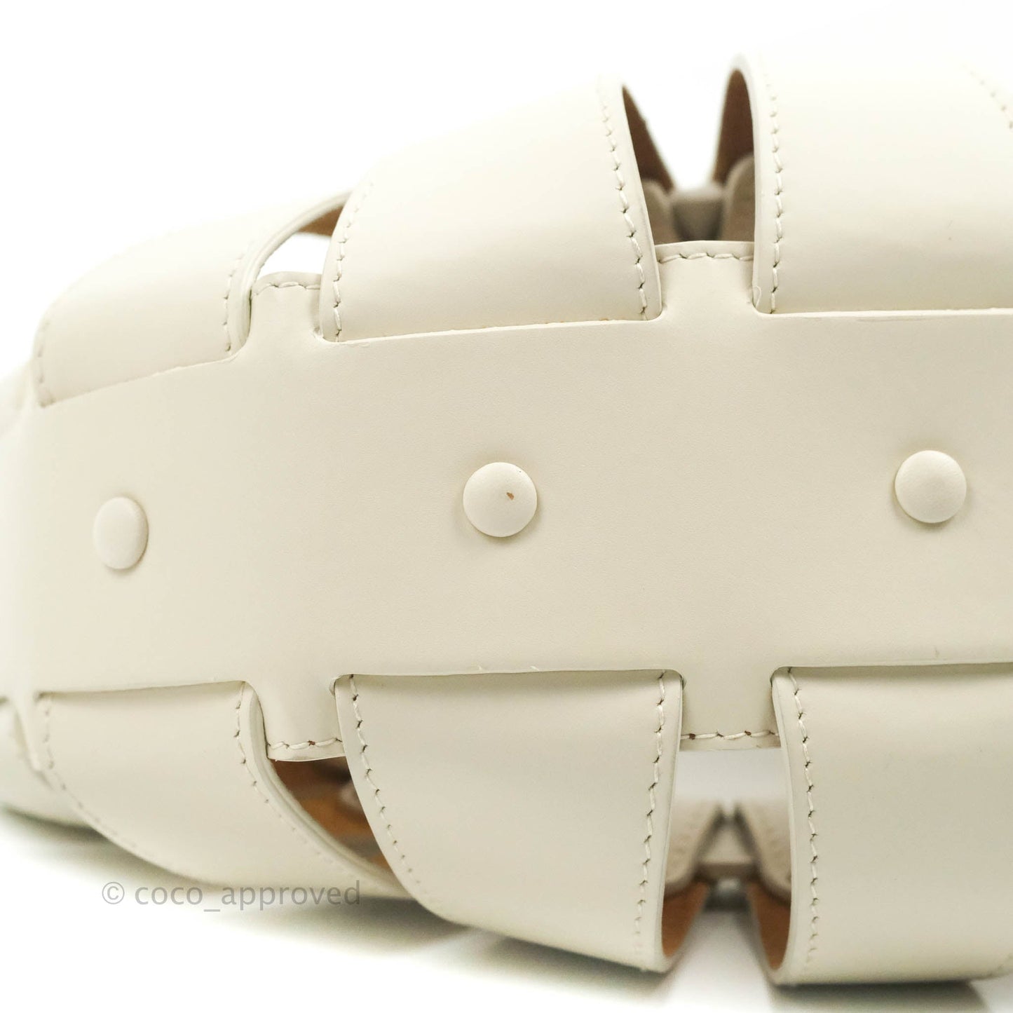 Bottega Veneta Small Shell Bag White