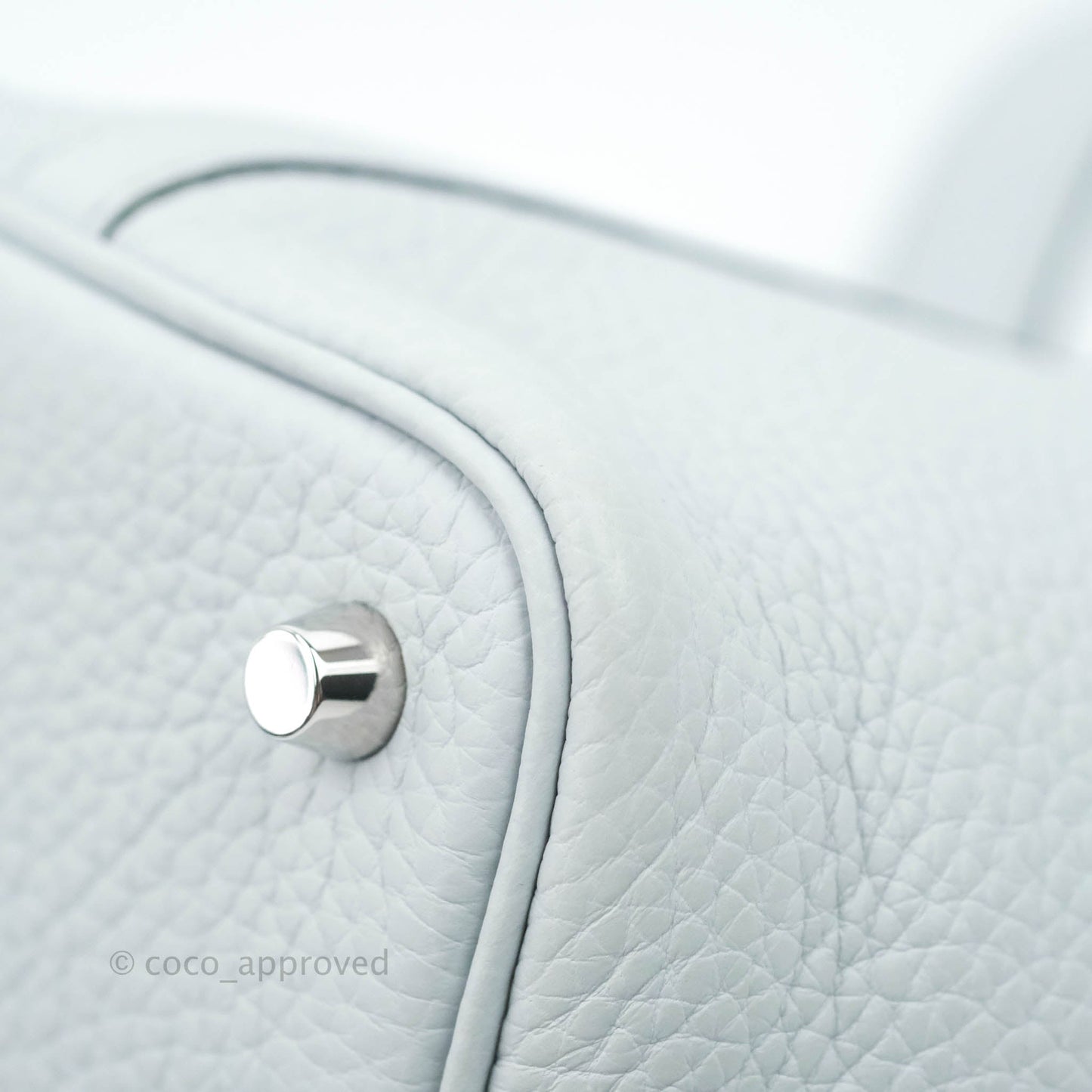 Hermès Picotin Lock 18 PM Bleu Pale Clemence Palladium Hardware