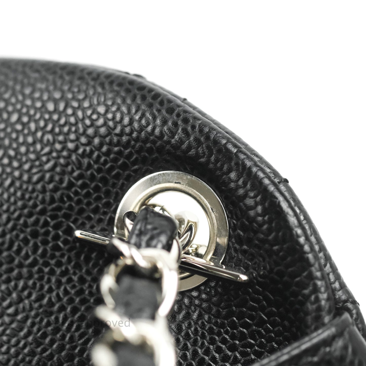 Chanel Quilted Large Just Mademoiselle Black Caviar Silver Hardware