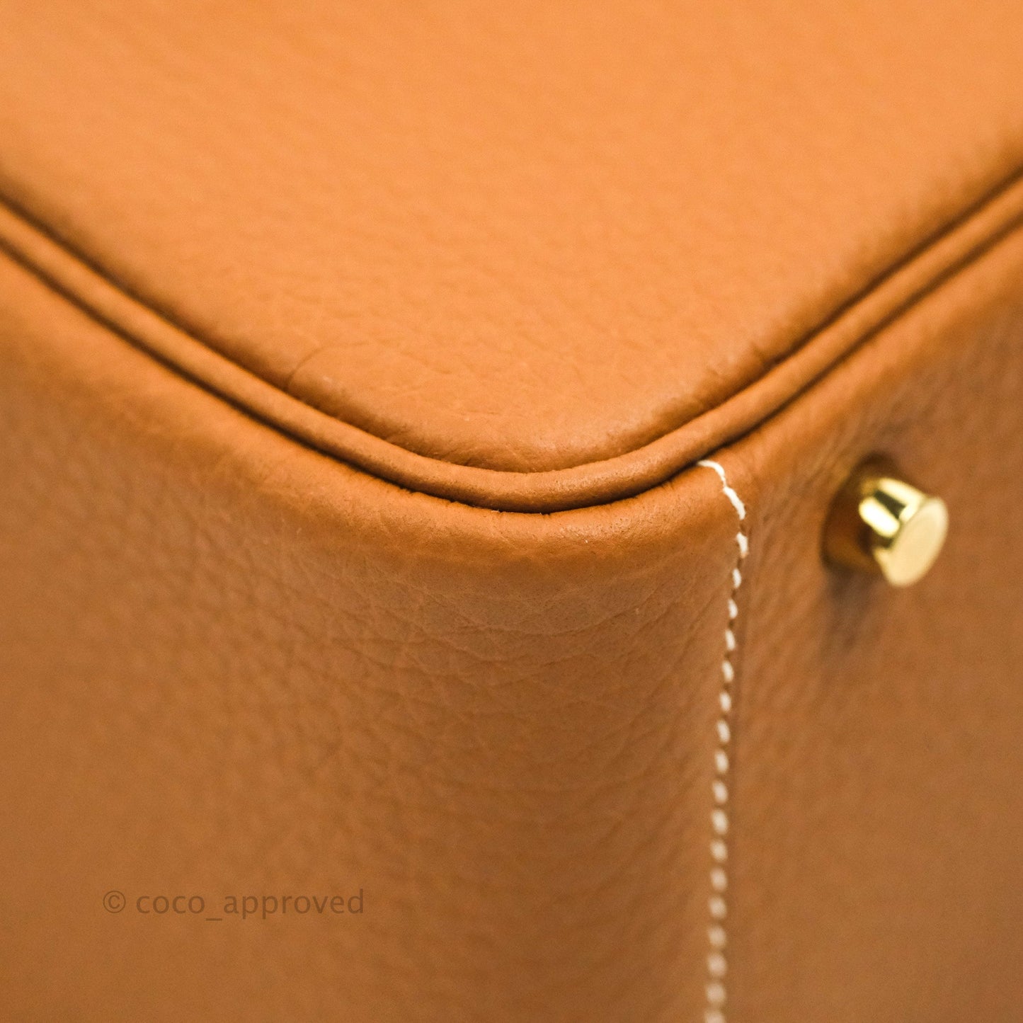 Hermès Mini Lindy 20 Gold Clemence Gold Hardware