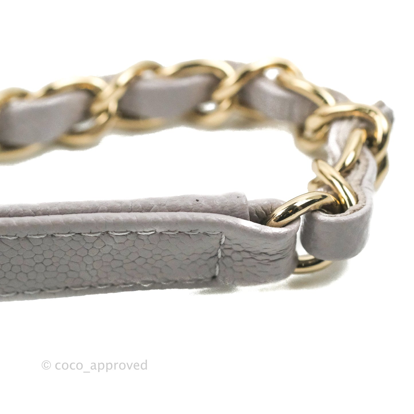 Chanel Quilted Medium Business Affinity Flap Grey Caviar Gold Hardware