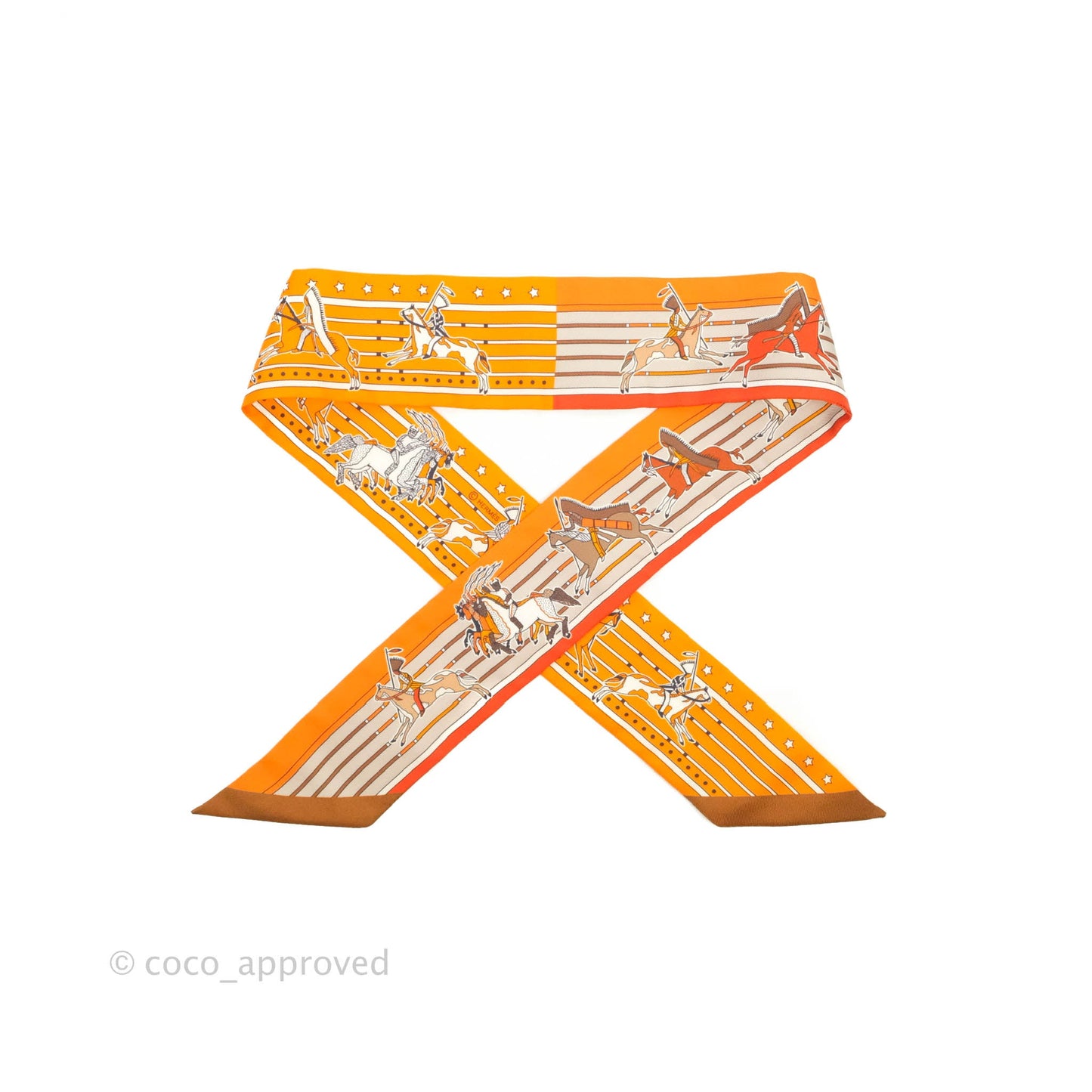 Hermès Pani La Shar Pawnee Silk Twilly
