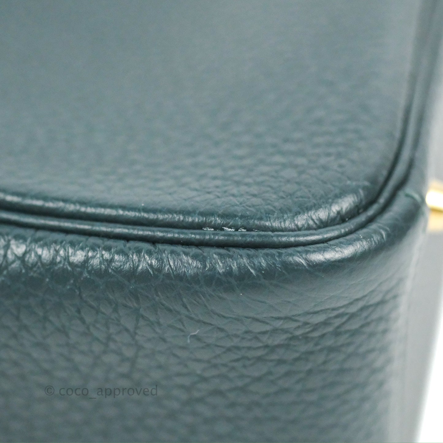 Hermès Mini Lindy 20 Vert Cypres Clemence Gold Hardware