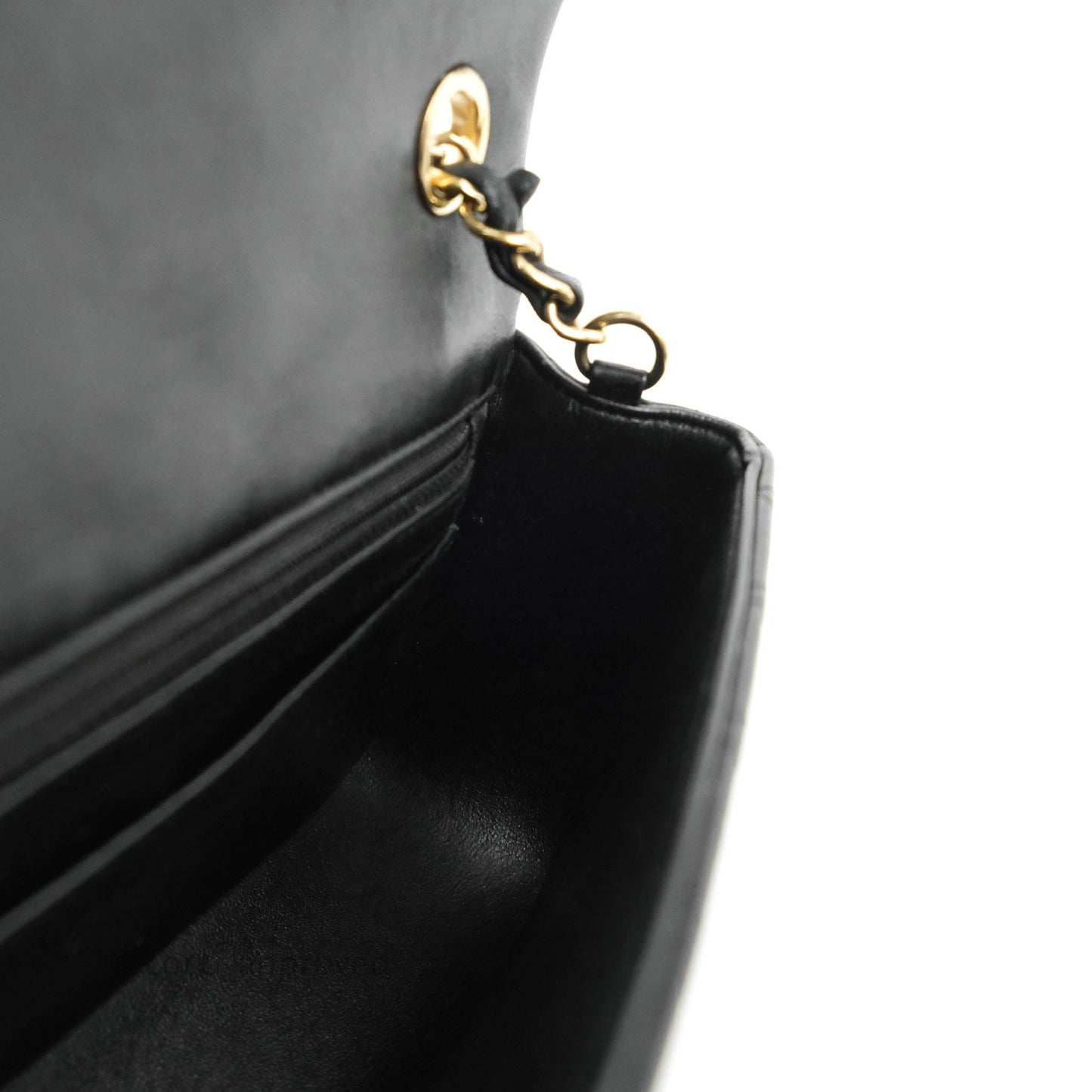 Chanel Mini Rectangular Flap Bag Valentine Limited Edition Black Lambskin Gold Hardware