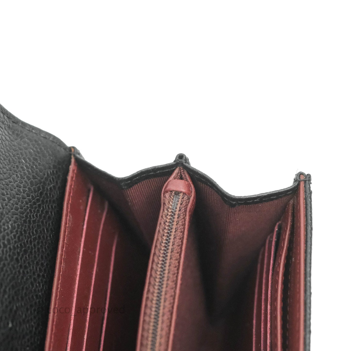 Chanel Black Caviar Quilted Large Classic Flap Wallet
