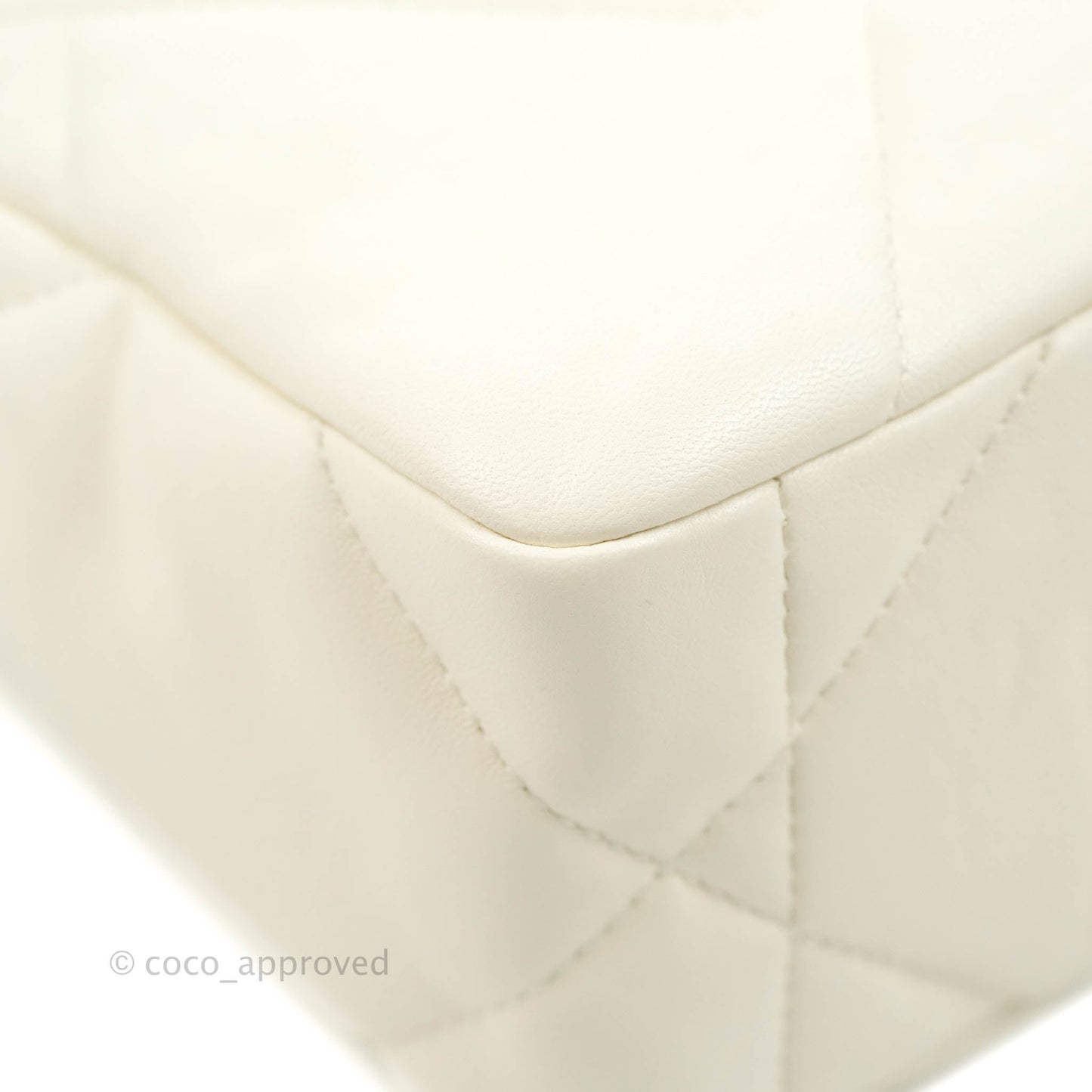 Chanel 19 Small White Mixed Hardware