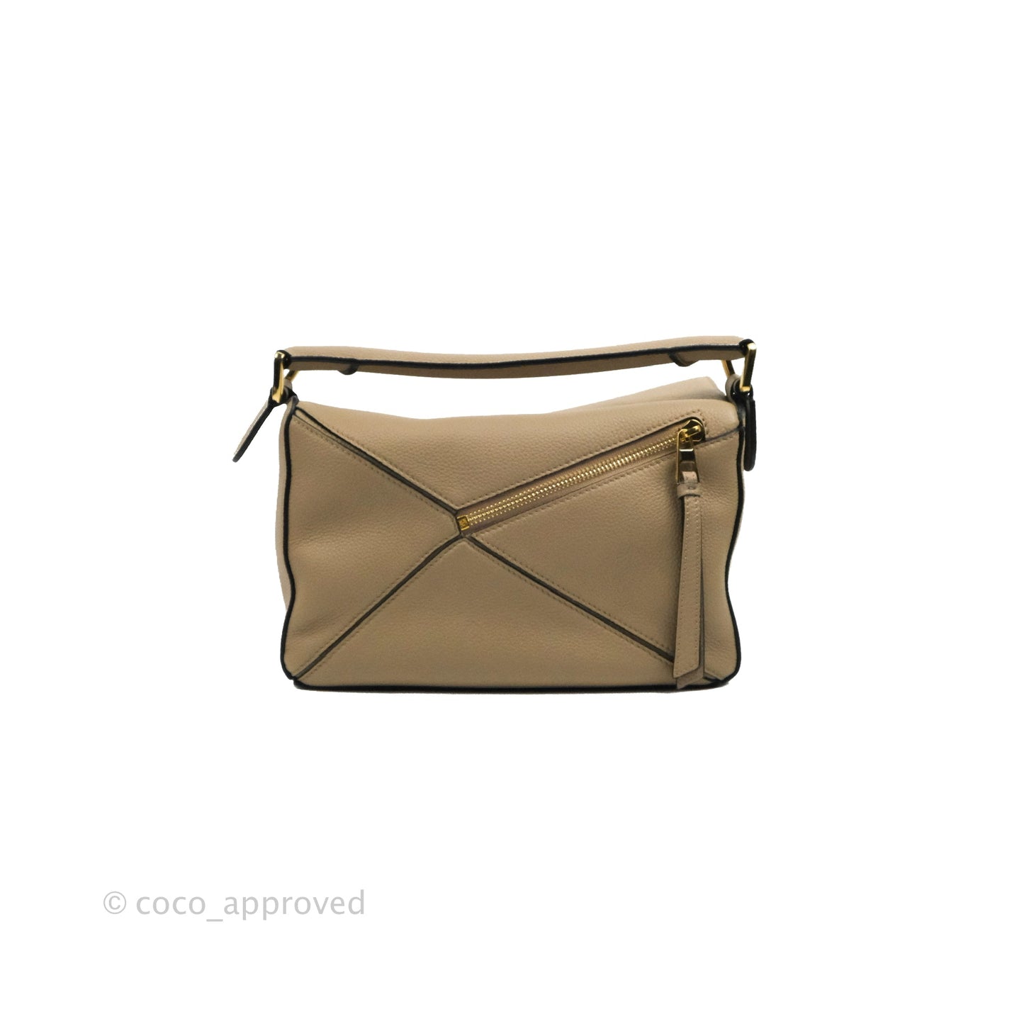 Loewe Small Puzzle Bag Sand Mink Grained Calfskin