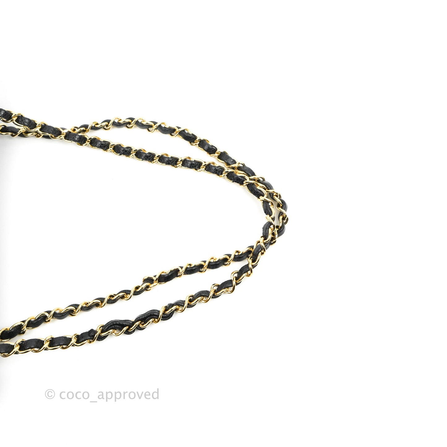 Chanel Classic M/L Medium Double Flap Black Caviar Gold Hardware