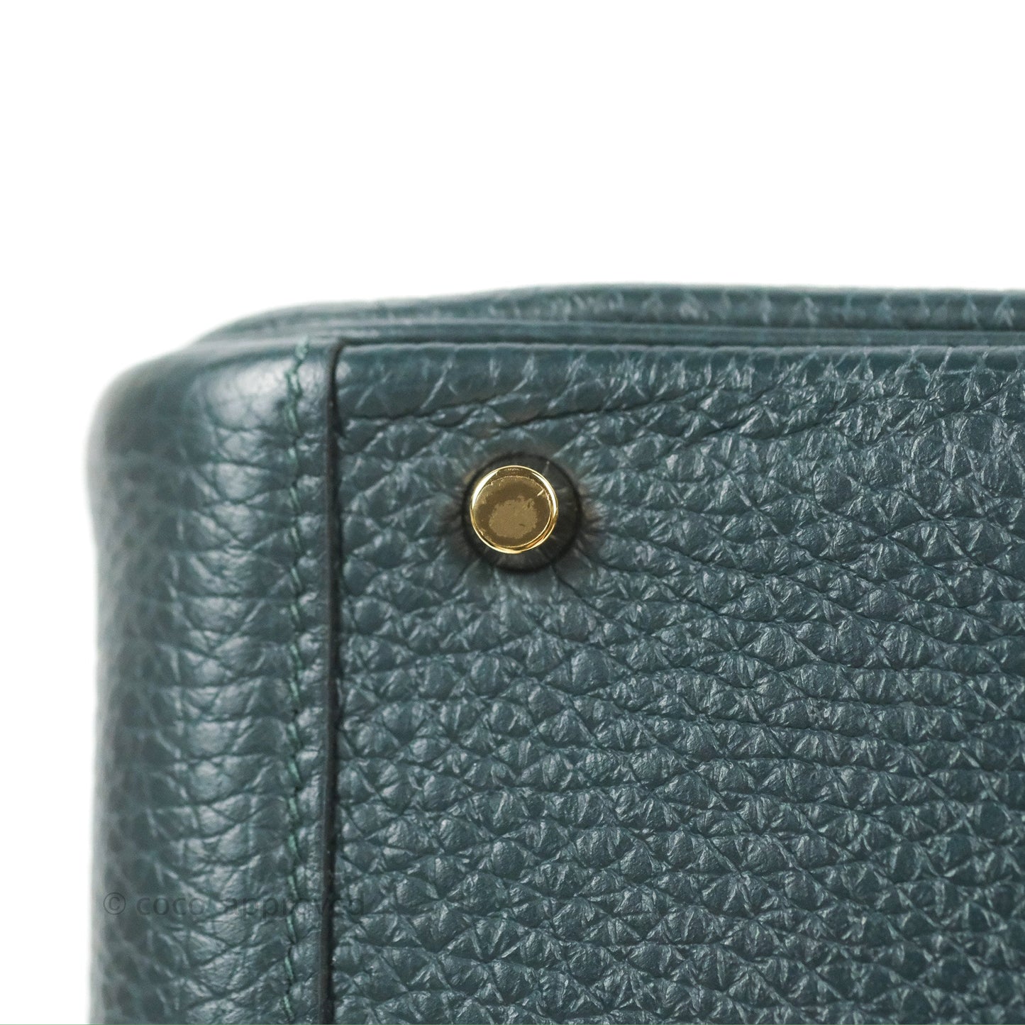 Hermès Mini Lindy 20 Vert Cypres Clemence Gold Hardware