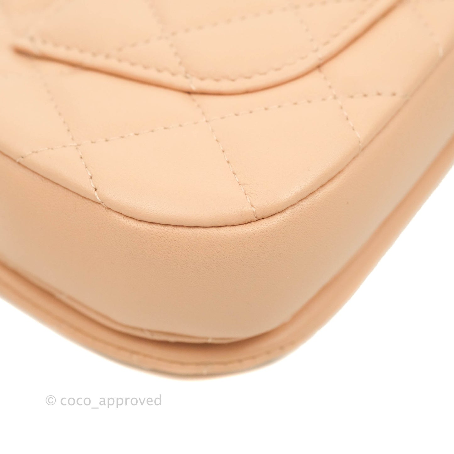 Chanel Clutch with Chain Beige Pink Calfskin Aged Gold Hardware