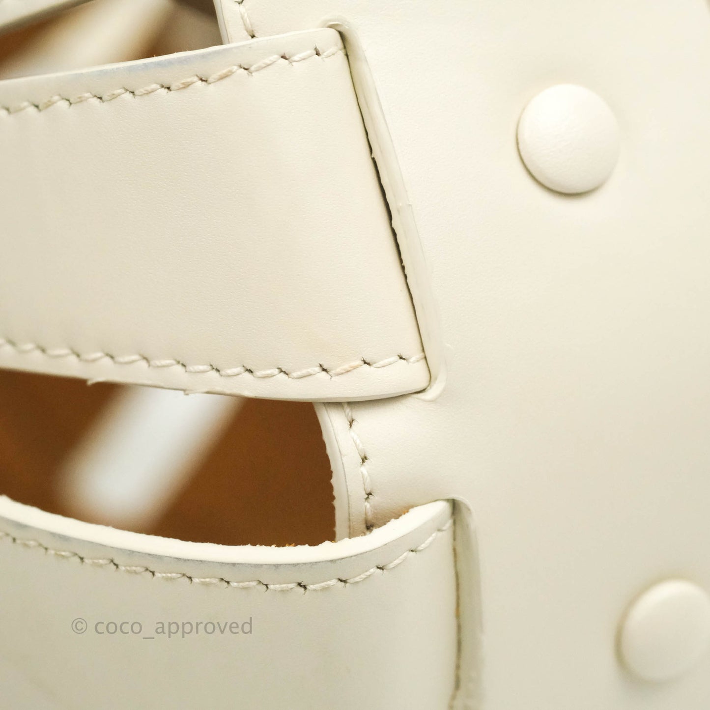 Bottega Veneta Small Shell Bag White