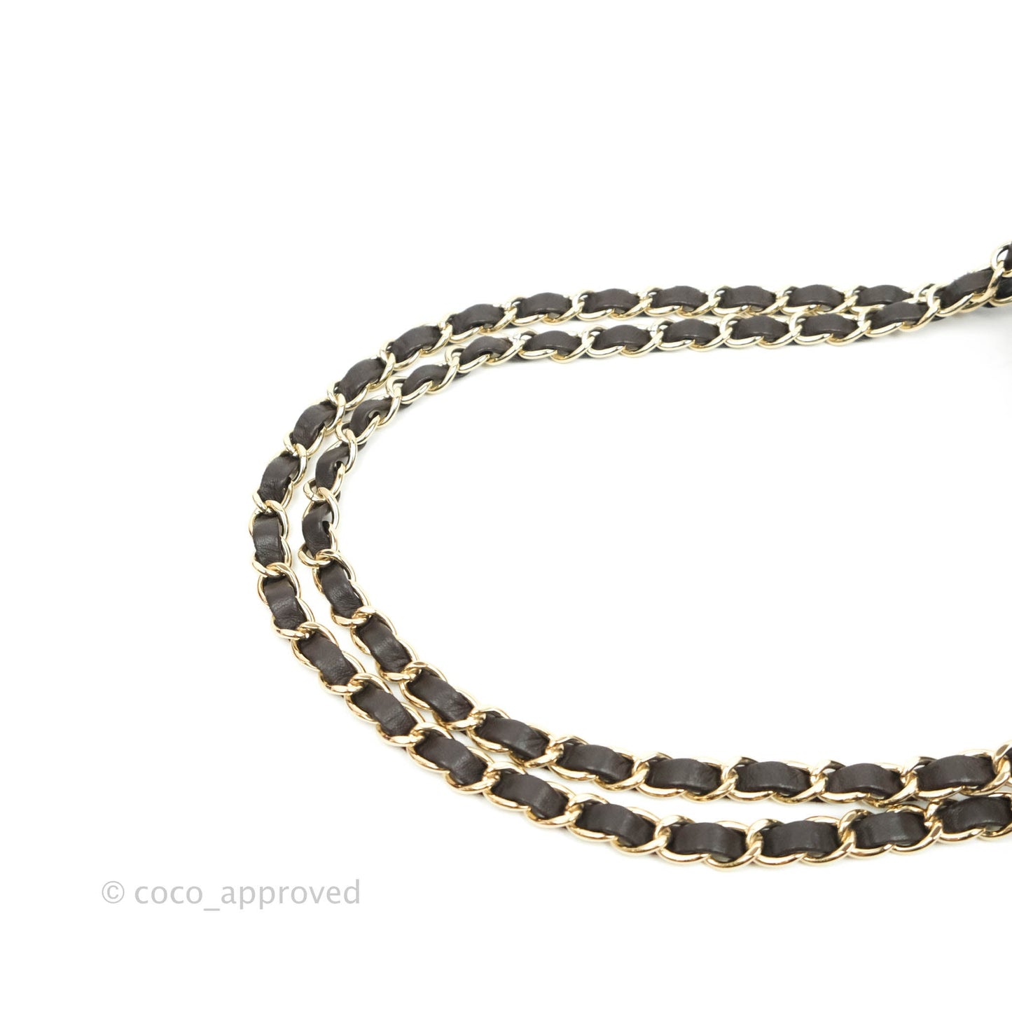 Chanel Classic Small S/M Lambskin Chocolate Brown Gold Hardware
