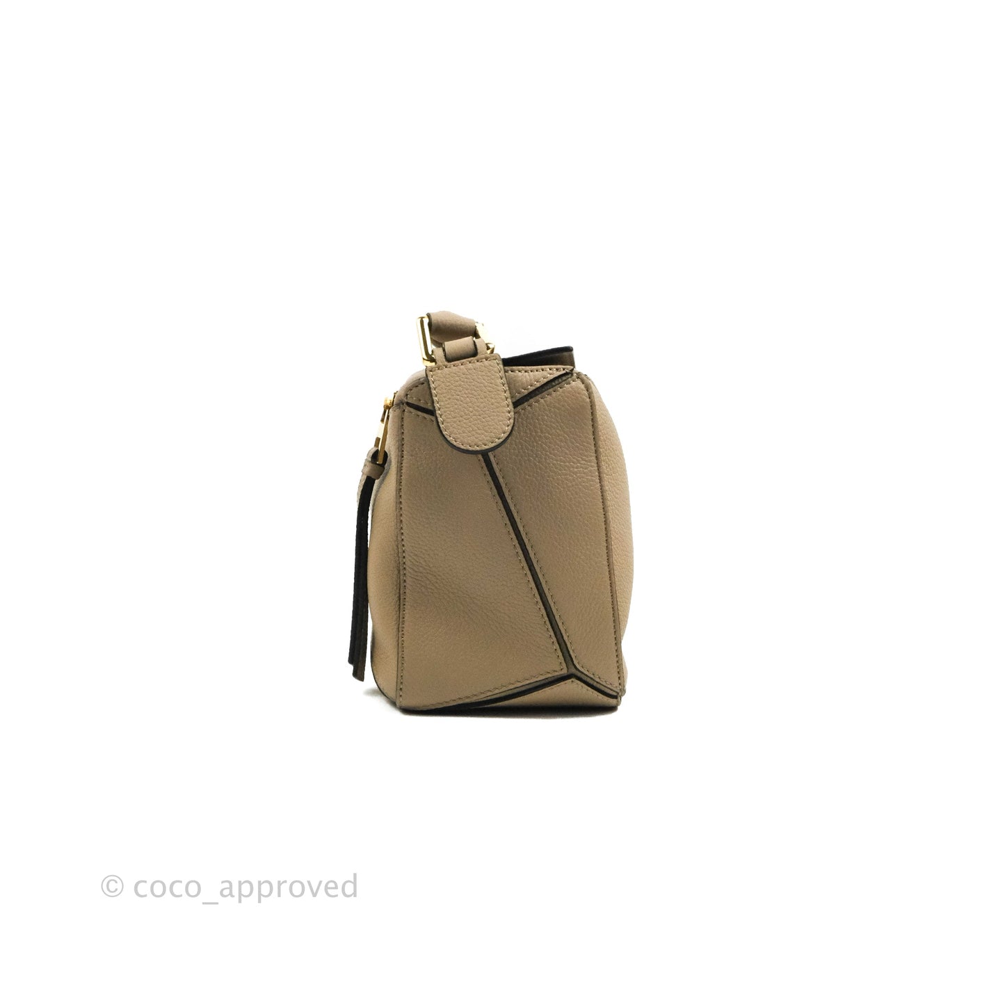 Loewe Small Puzzle Bag Sand Mink Grained Calfskin