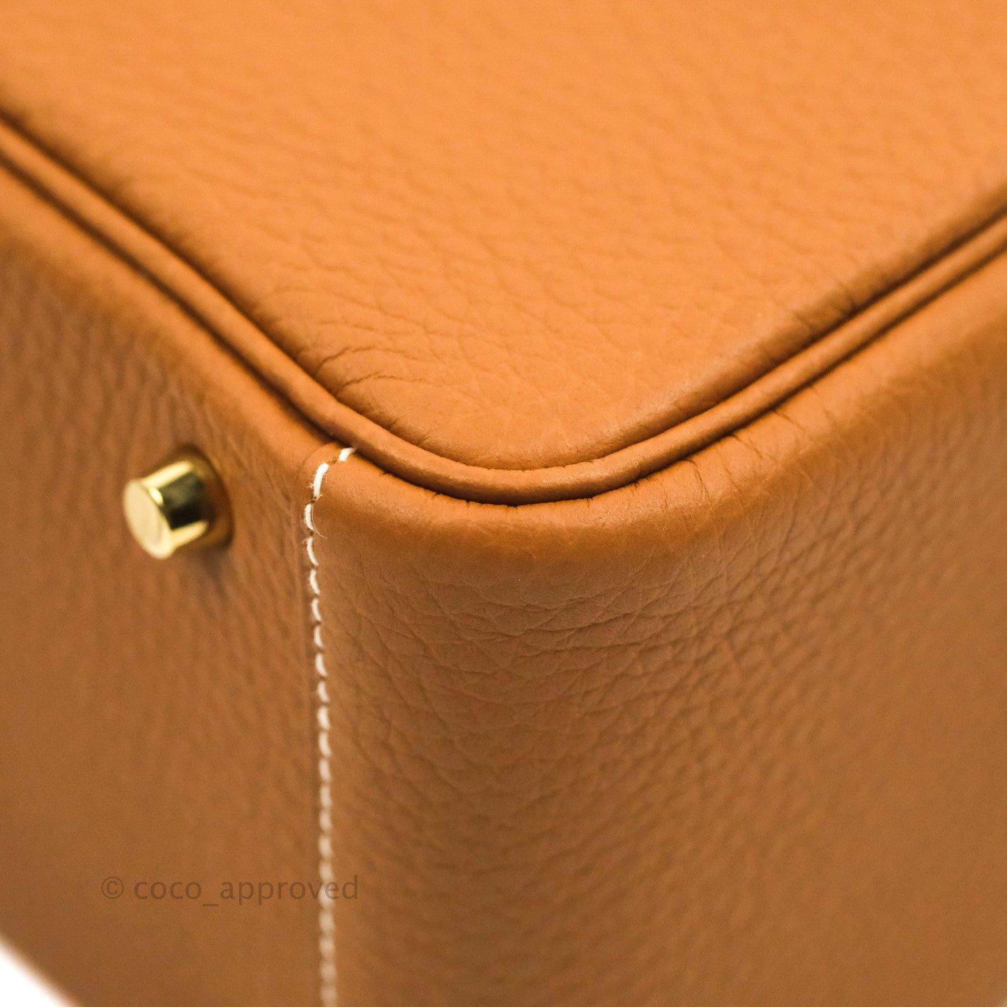 Hermès Mini Lindy 20 Gold Clemence Gold Hardware