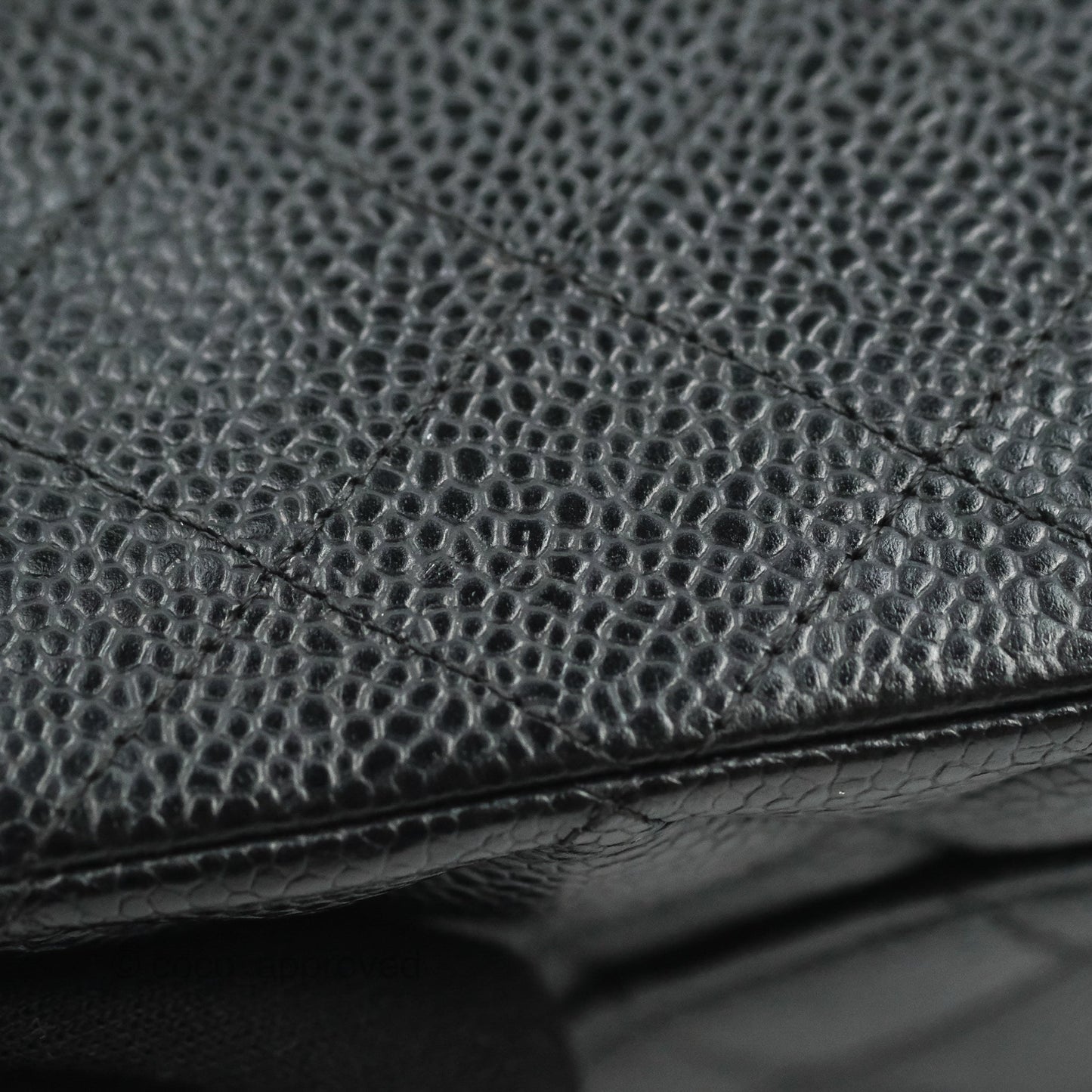 Chanel Classic M/L Medium Flap Quilted Black Caviar Silver Hardware