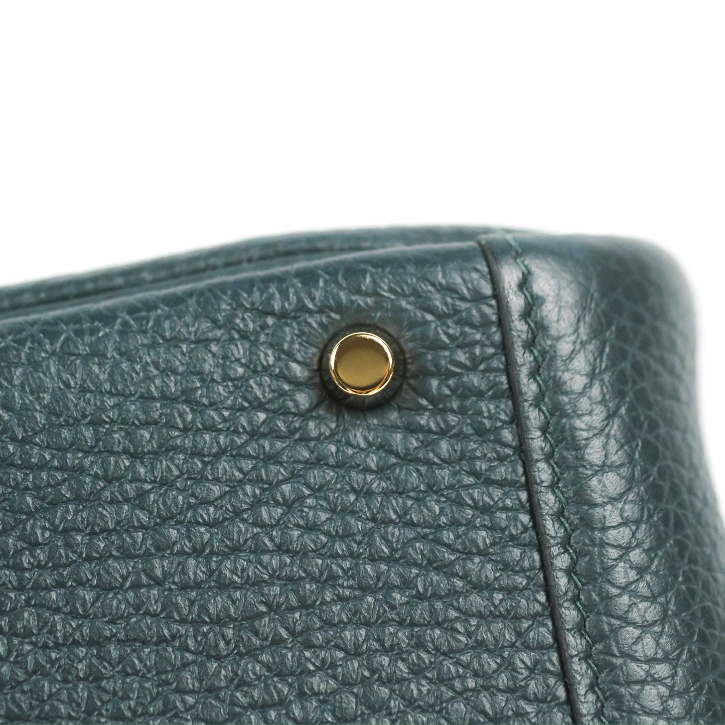Hermès Mini Lindy 20 Vert Cypres Clemence Gold Hardware