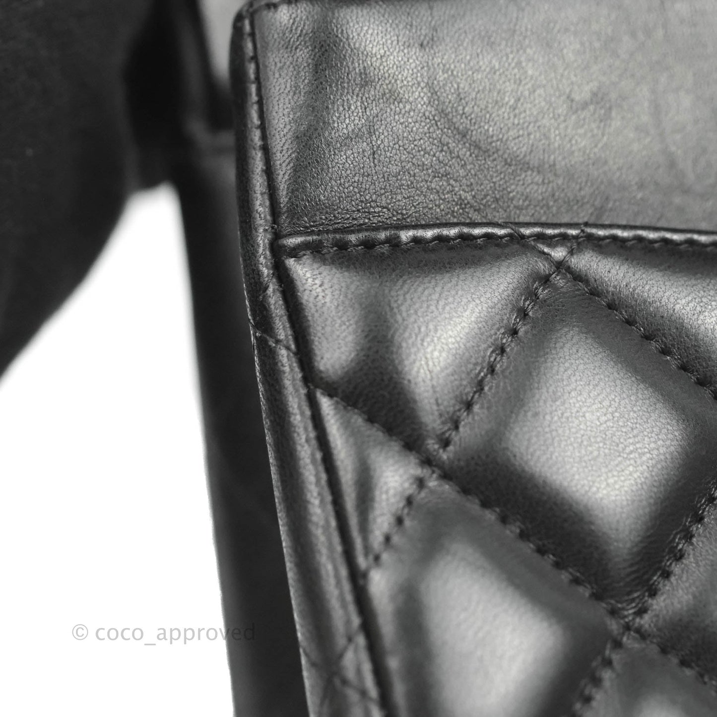 Chanel Jumbo Double Flap Black Lambskin Silver Hardware⁣⁣