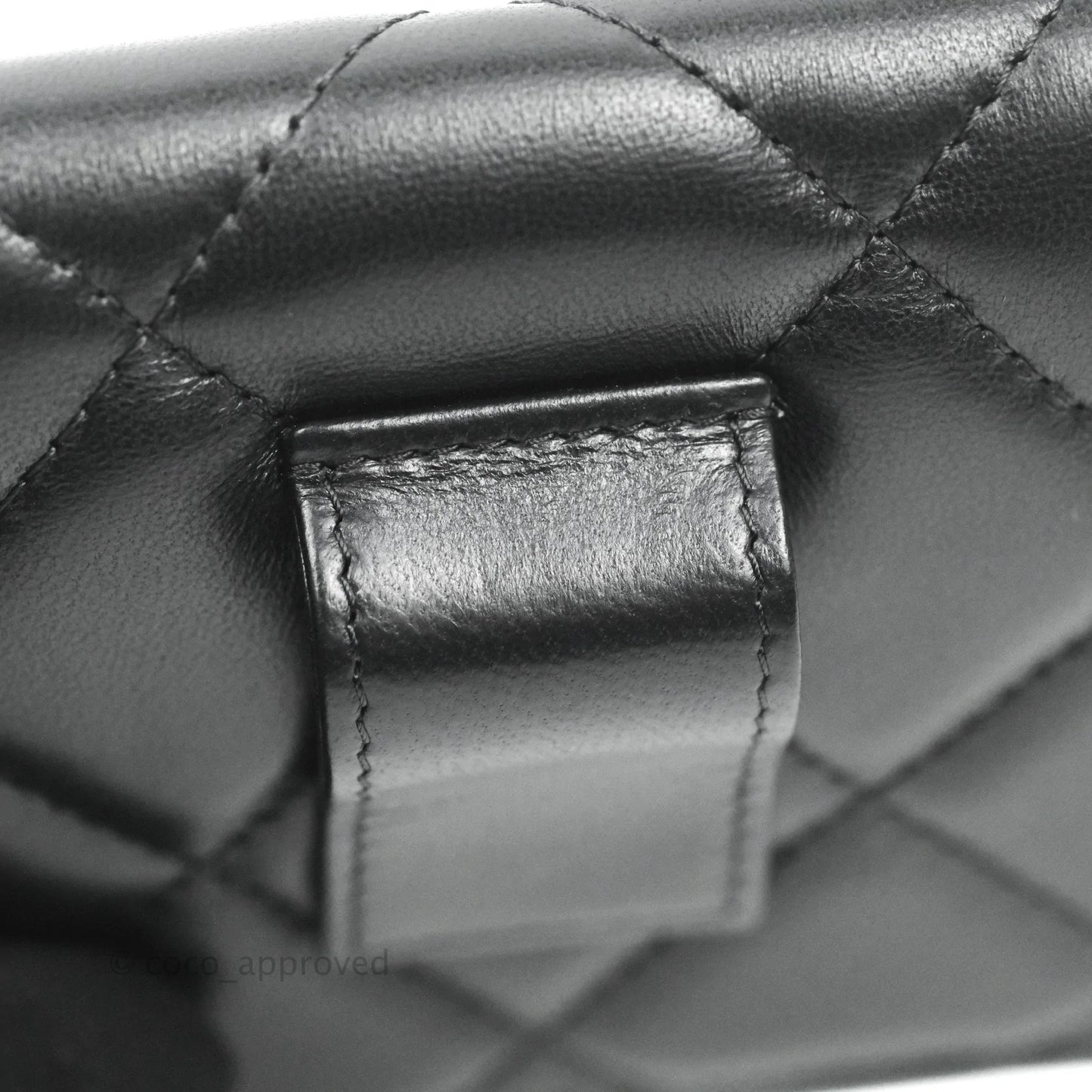Chanel Resin Bi-Color Chain Mini Card Holder Belt Bag Black Lambskin Gold Hardware