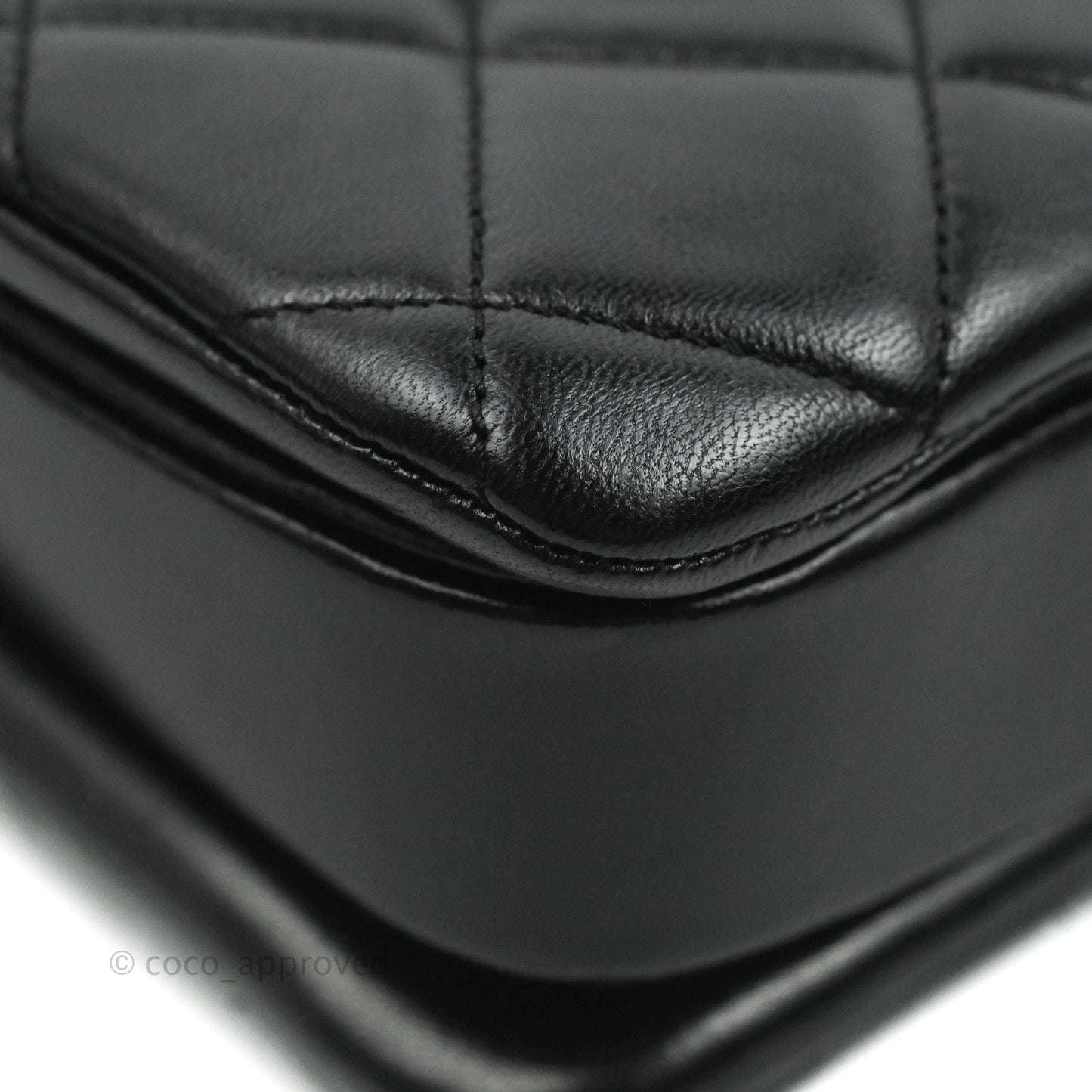 Chanel Small Trendy CC Black Lambskin Gold Hardware