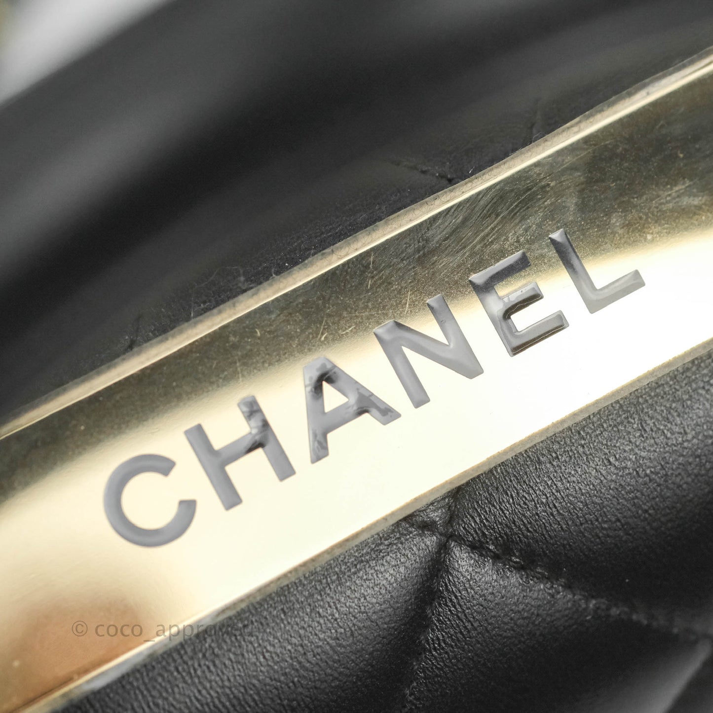 Chanel Small Trendy CC Black Lambskin Gold Hardware
