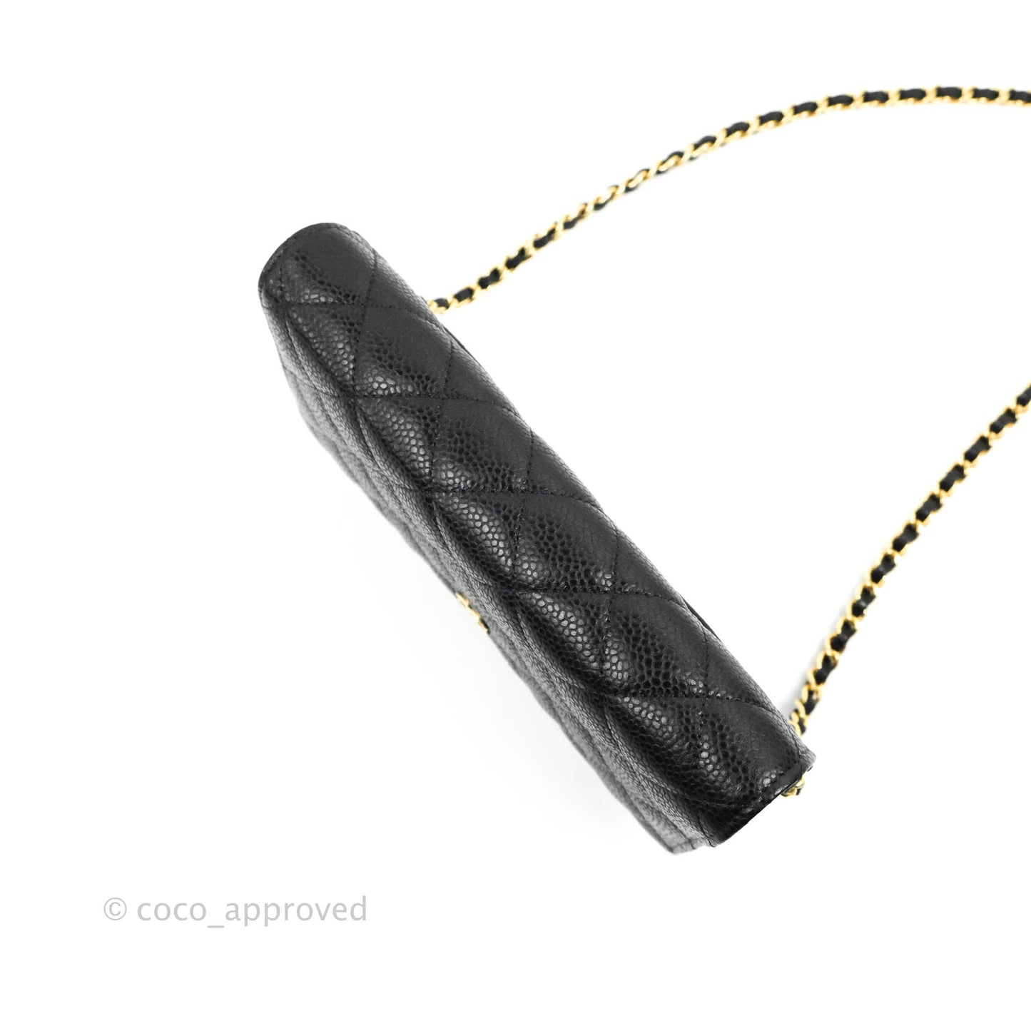 Chanel Quilted Classic WOC Black Caviar Gold Hardware