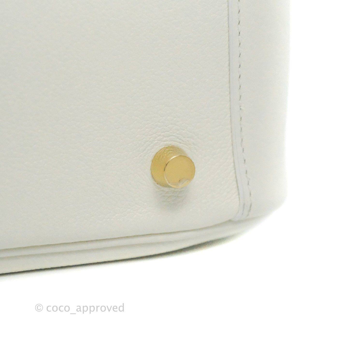 Hermès Lindy 26 Evercolor Blanc Gold Hardware