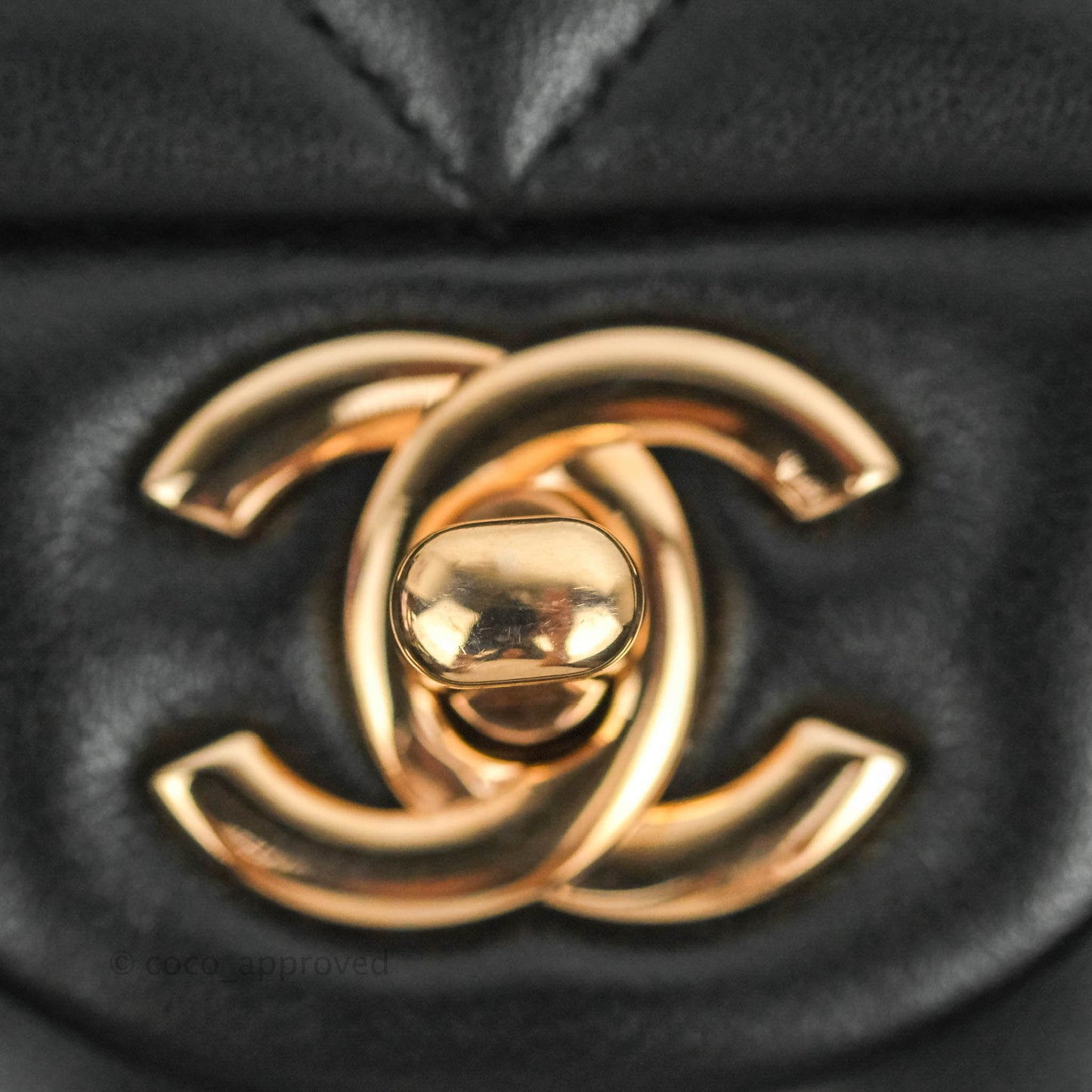 Chanel Classic Small S/M Flap Black Lambskin Rose Pink-Gold Hardware