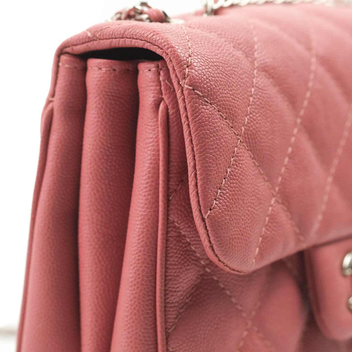 Chanel Caviar Quilted Small Urban Companion Flap Bag Pink Silver Hardware