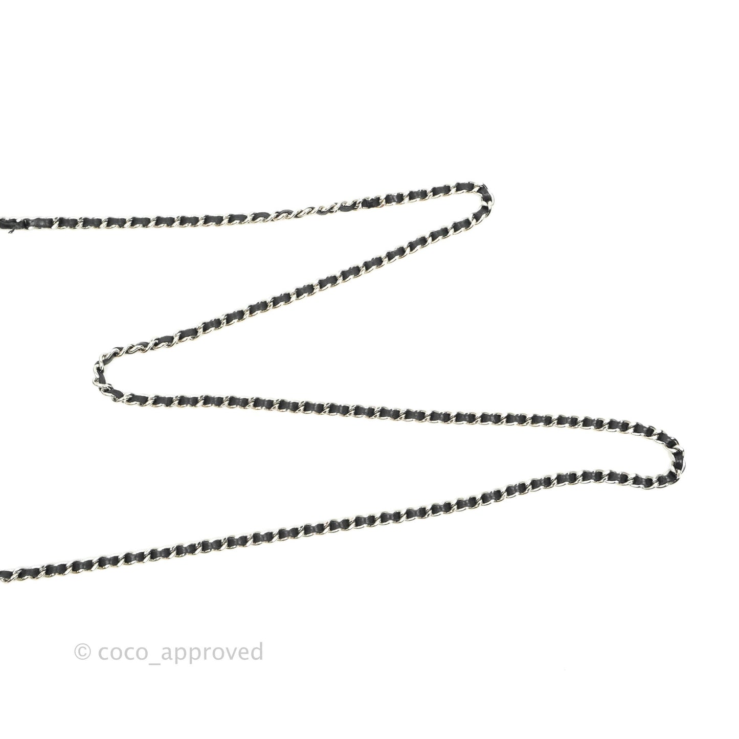 Chanel Classic Wallet On Chain Black Lambskin Silver Hardware