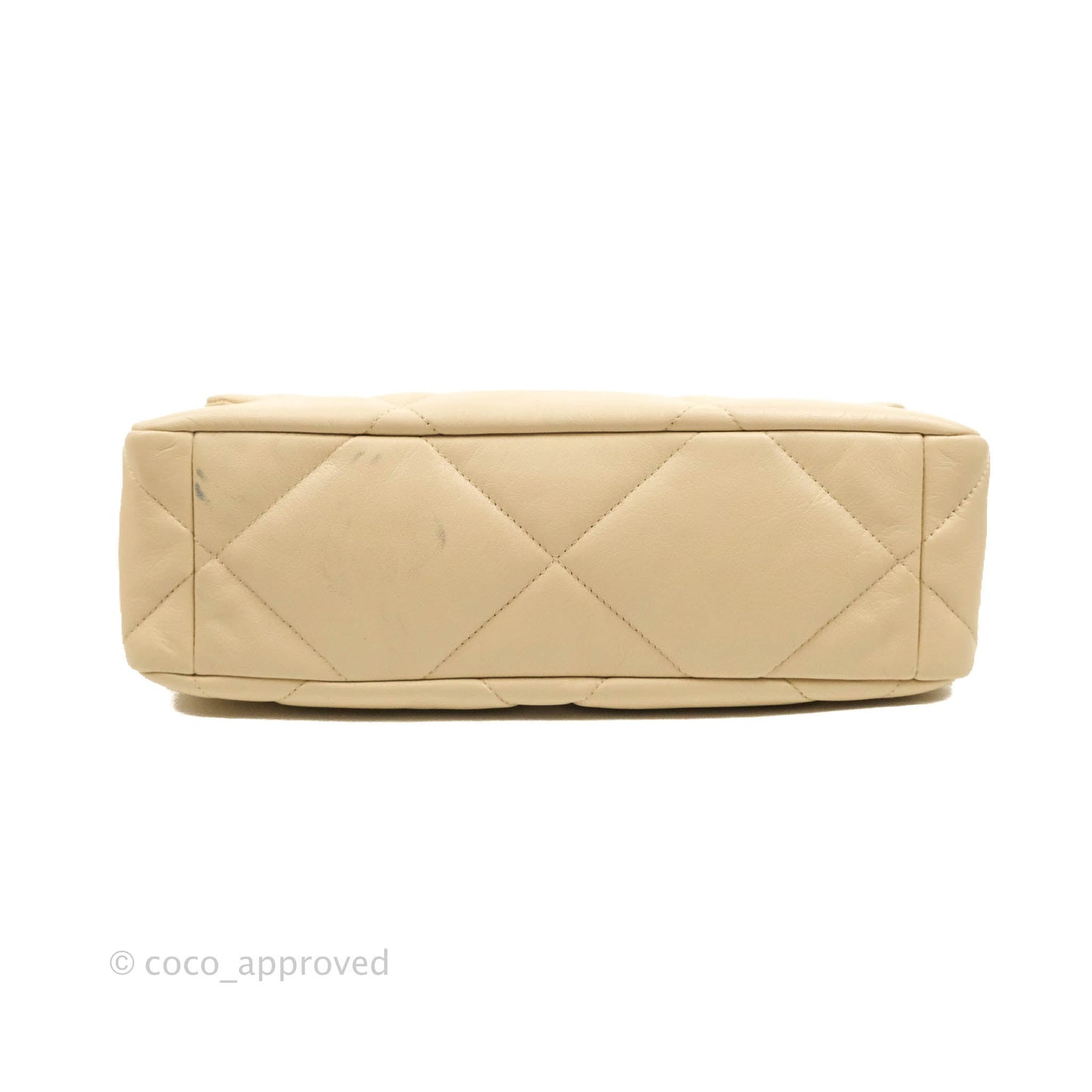 Chanel 19 Medium Beige Goatskin Mixed Hardware 20A