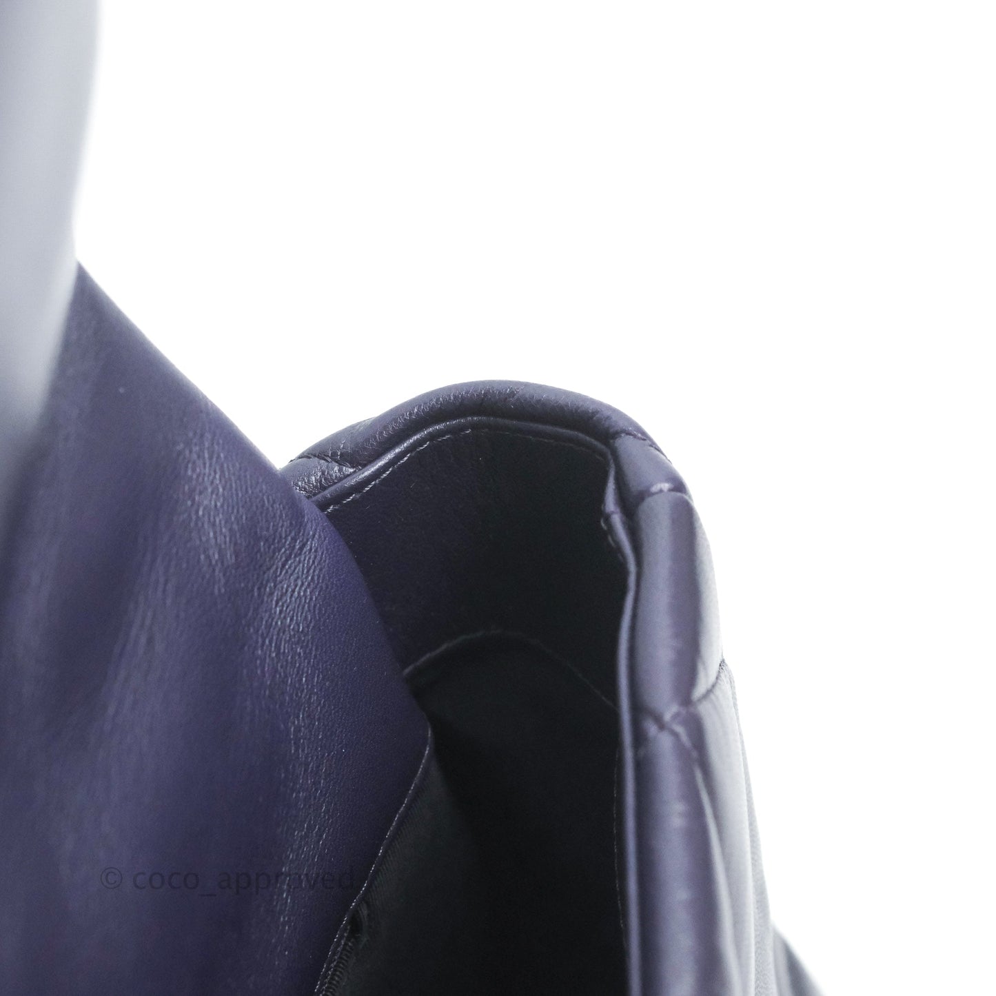 Chanel 19 Medium Dark Purple Mixed Hardware