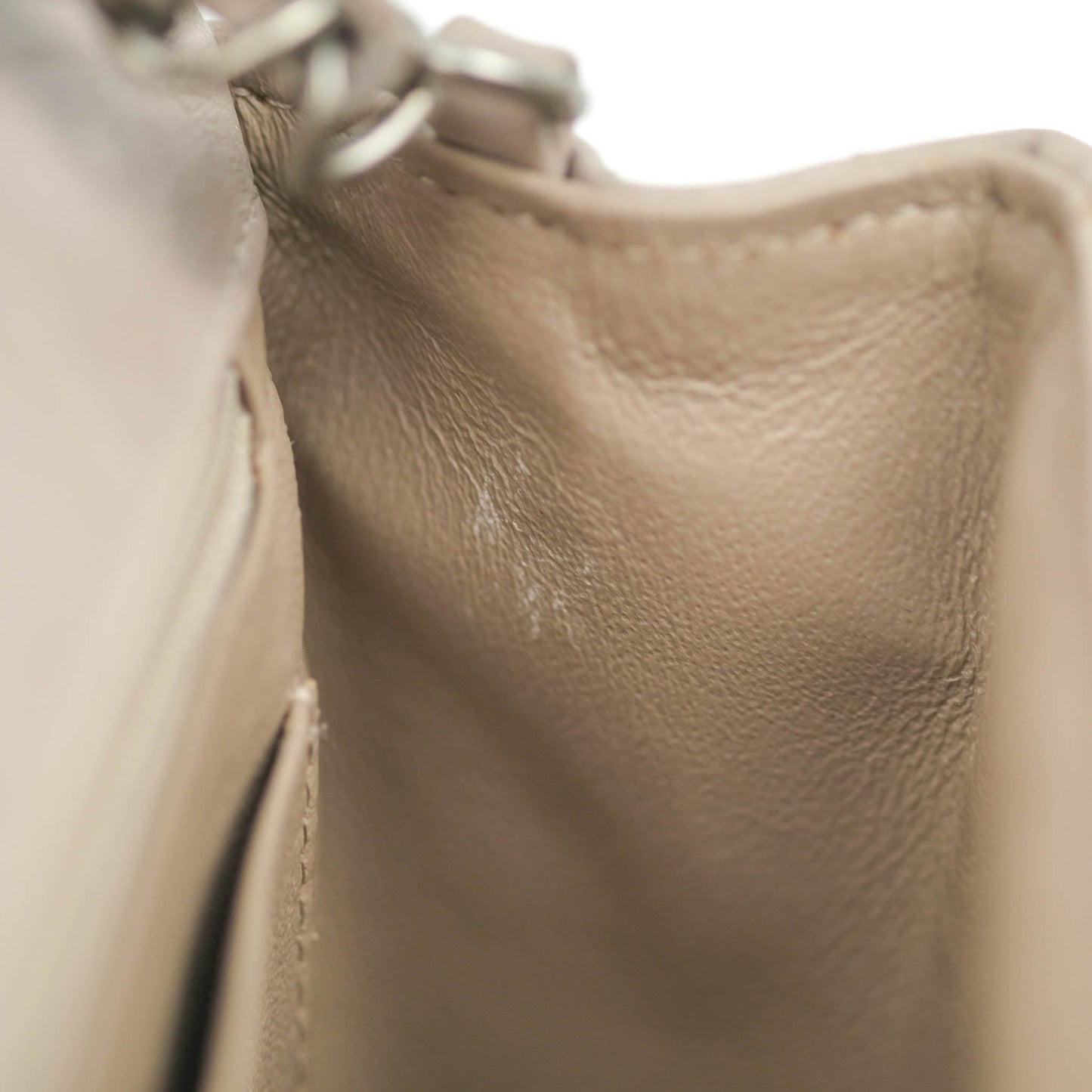 Chanel Chevron Mini Rectangular Flap Taupe Grey Calfskin Ruthenium Hardware 18B
