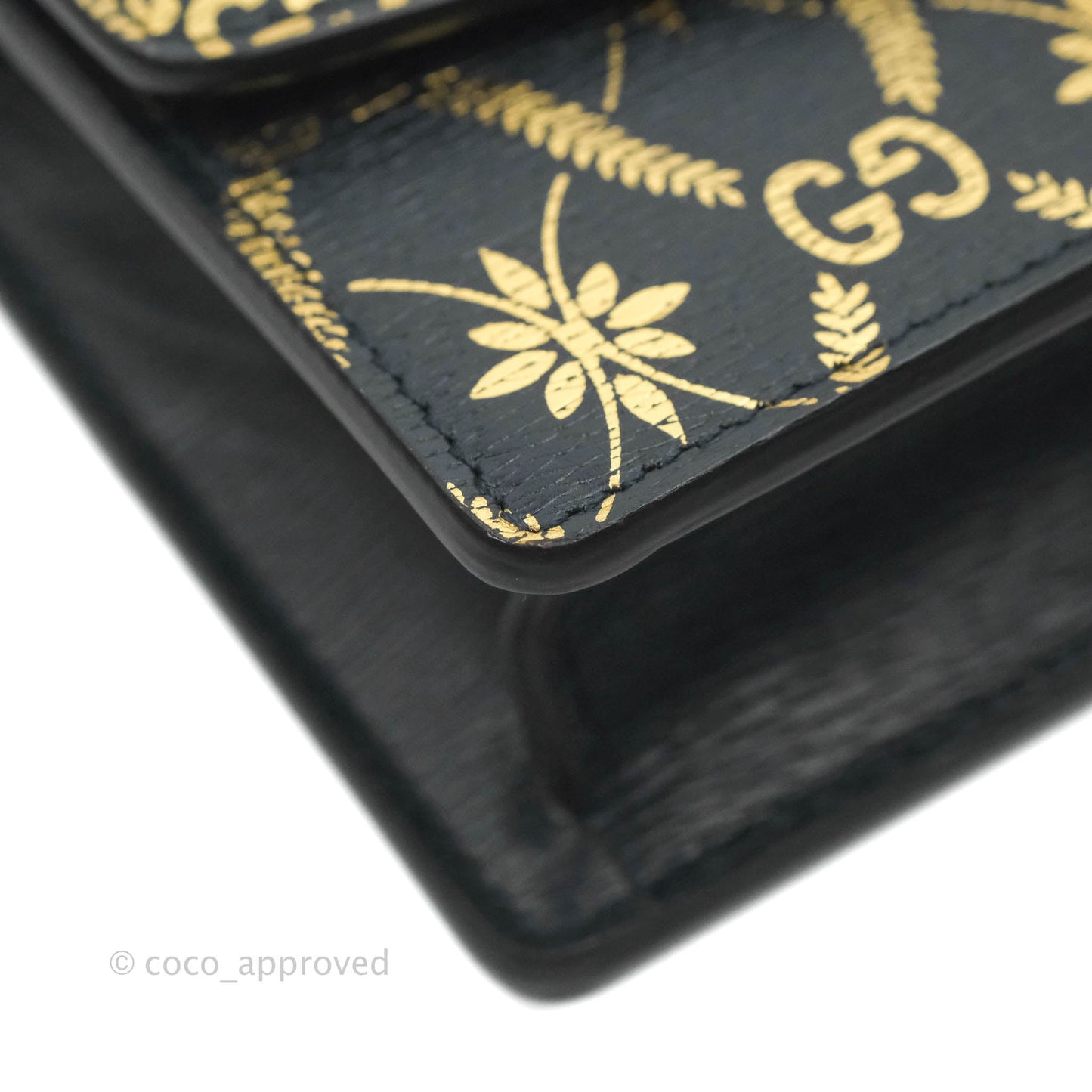 Gucci Super Mini GG Sylvie Bag Black Calfskin Gold Hardware