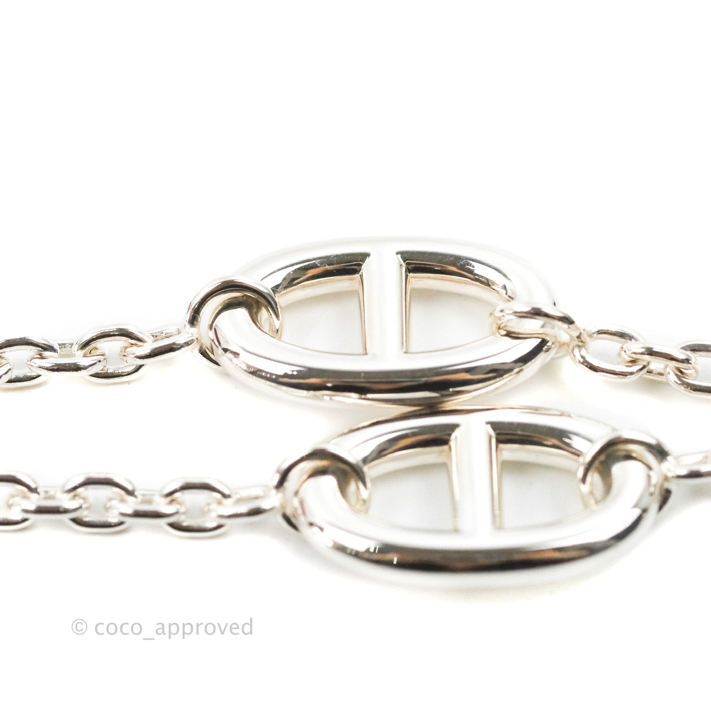 Hermès Farandole Long Necklace Palladium Hardware