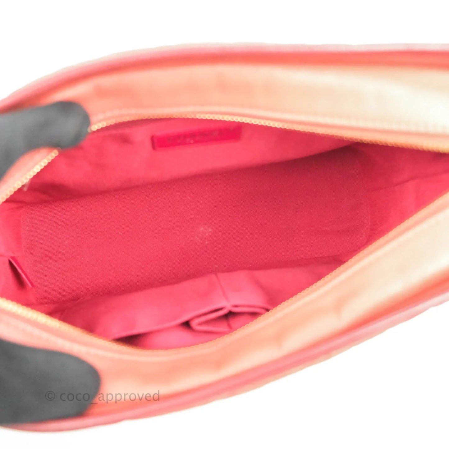 Chanel Large Gabrielle Hobo Red Aged Calfskin Mixed Hardware