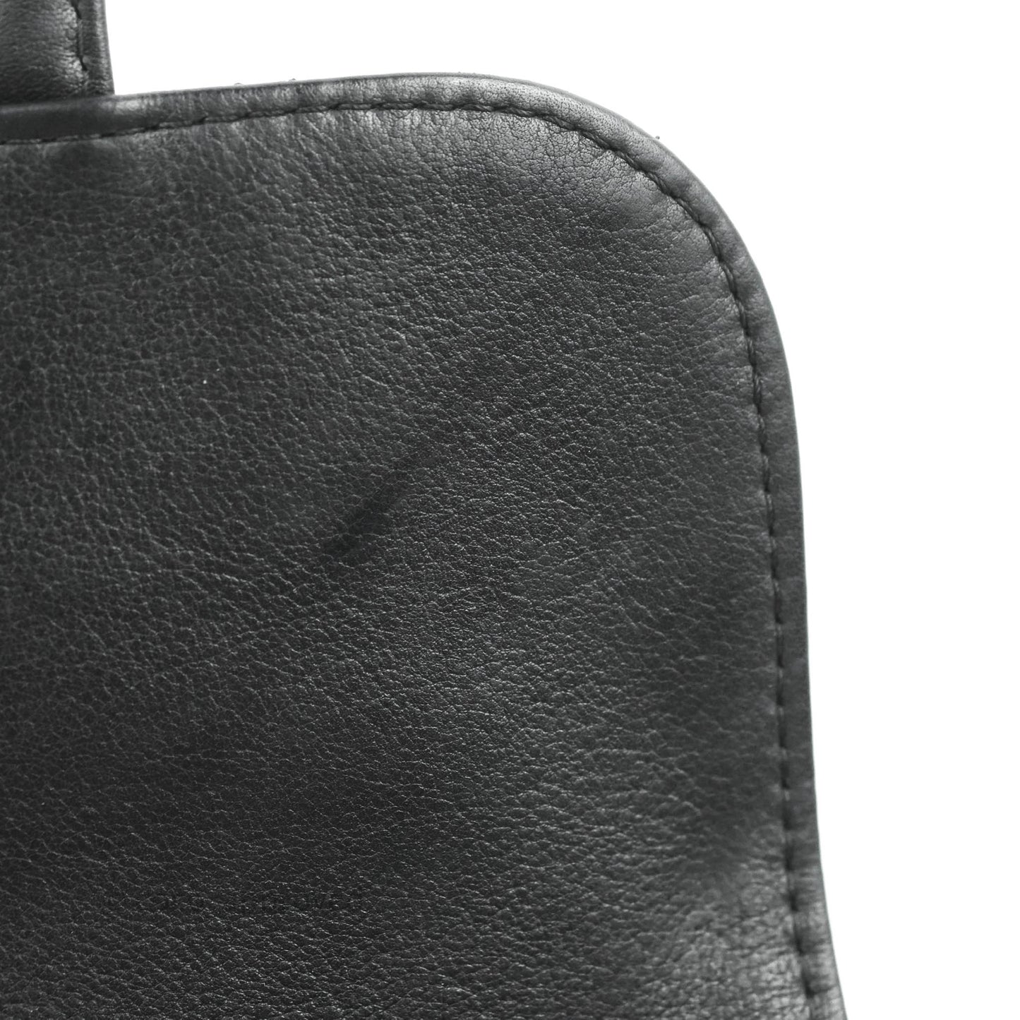 Chanel Flat Quilted Small Messenger Bag Black Calfskin Ruthenium Hardware