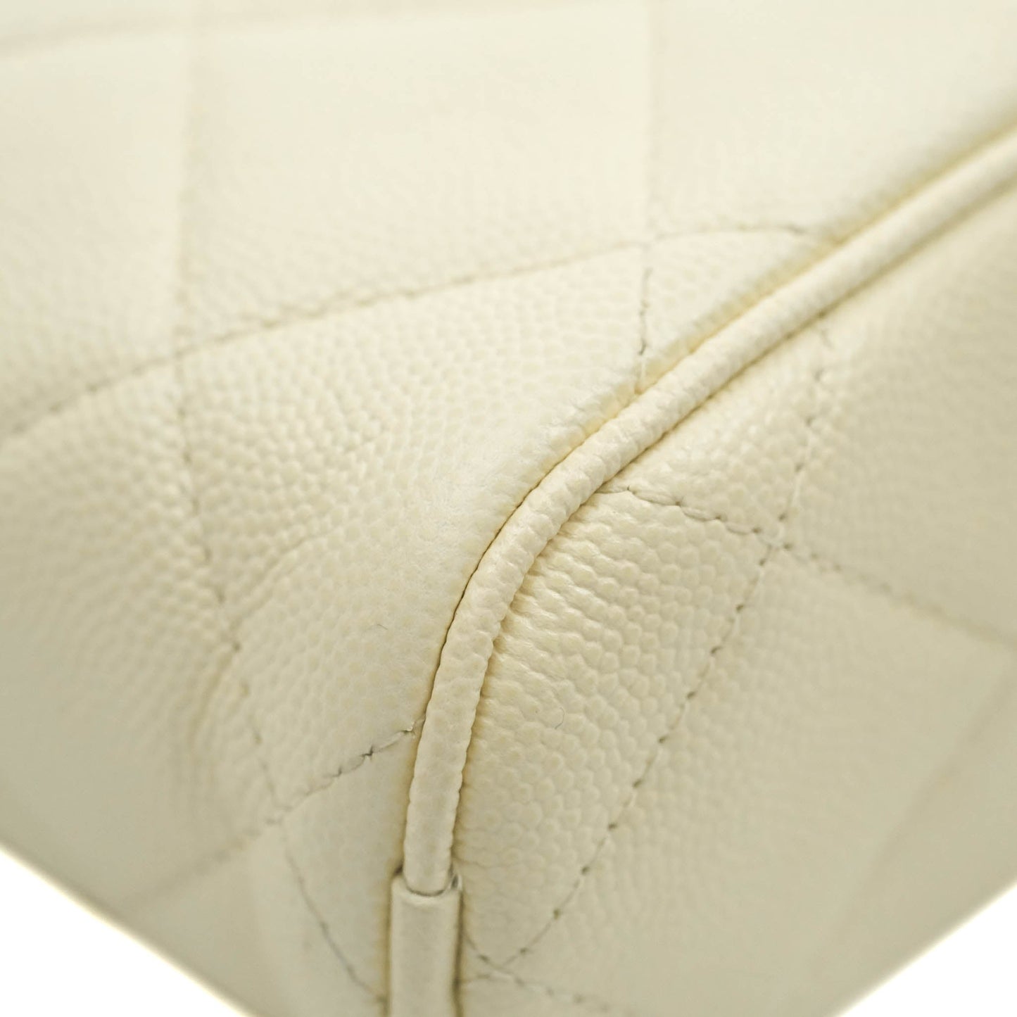 Chanel Camera Bag With Detachable Pouch Ivory Caviar Gold Hardware