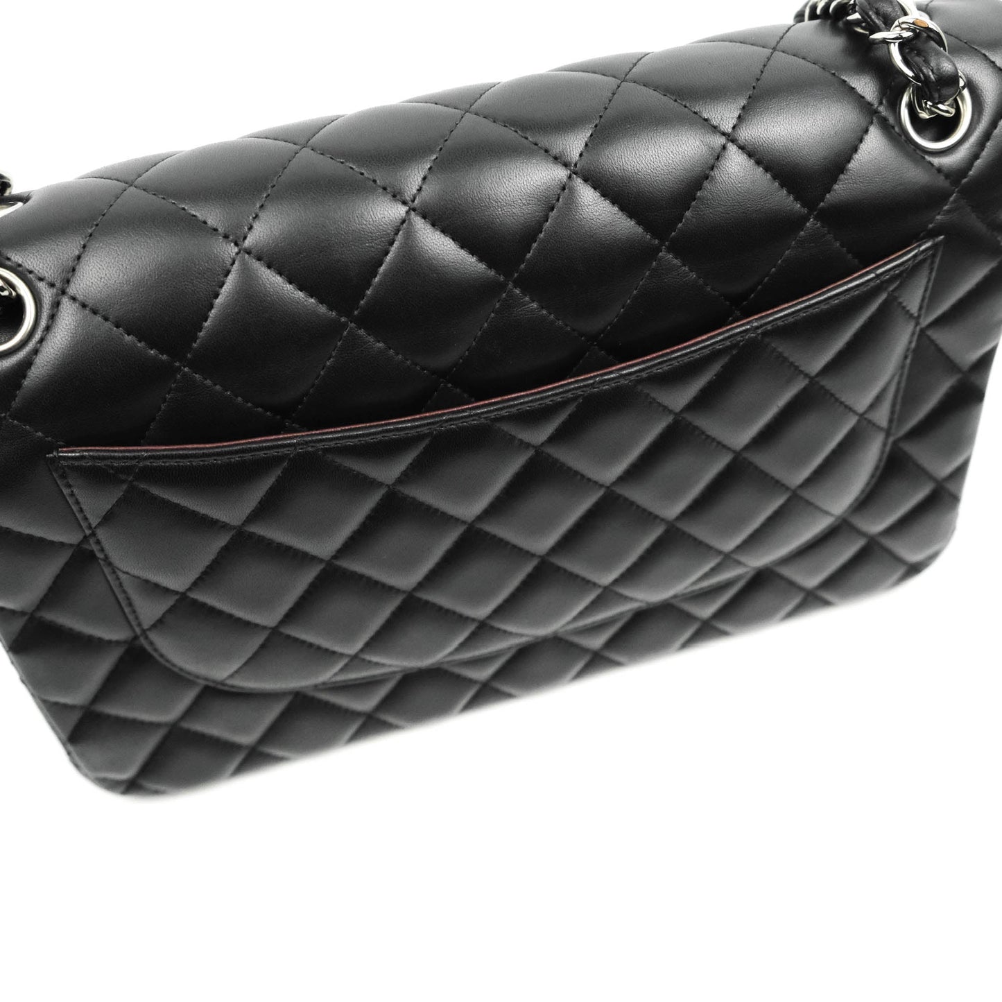 Chanel Jumbo Double Flap Black Lambskin Silver Hardware⁣⁣
