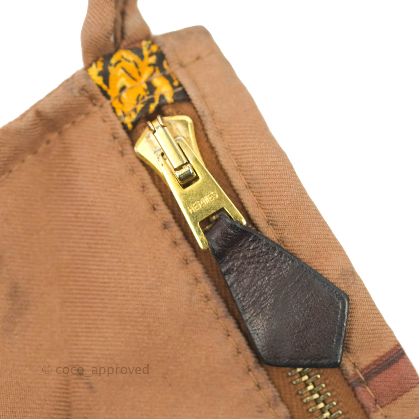 Hermès Silk City Tote Bag Marron