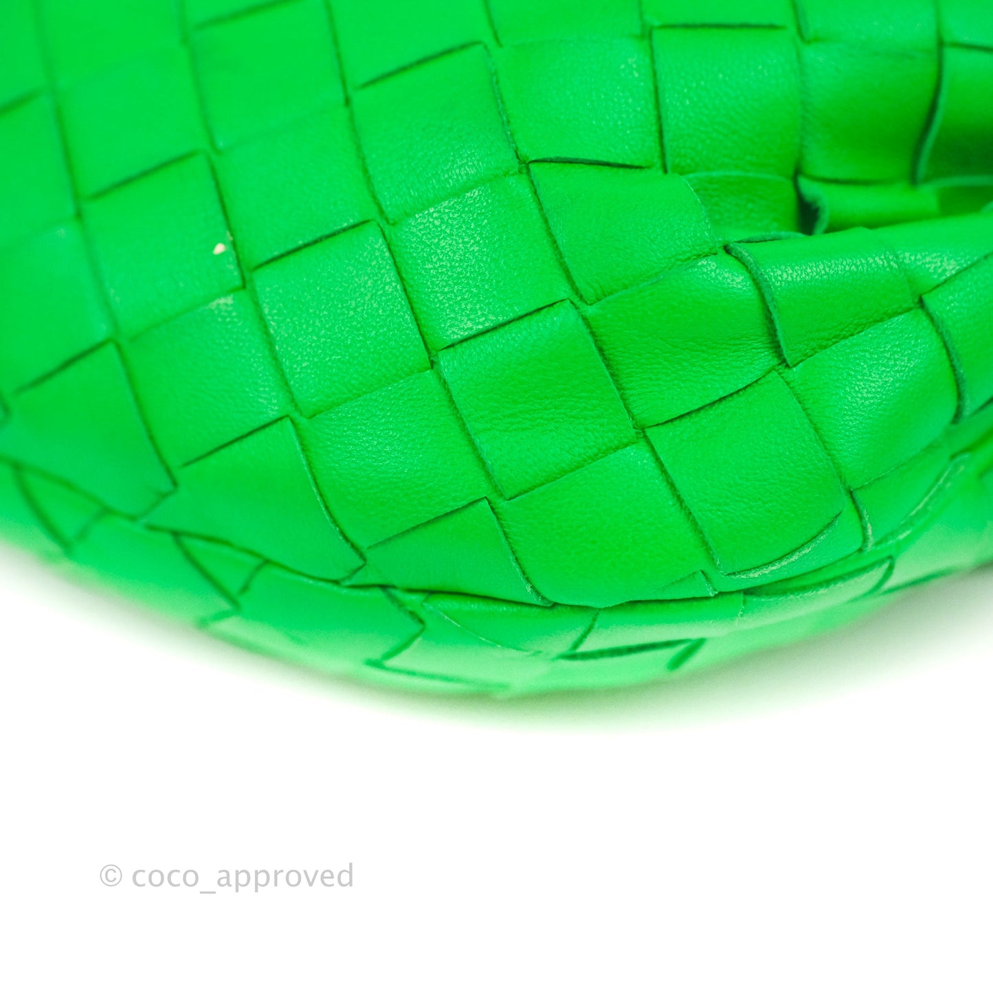 Bottega Veneta Mini Jodie Bag Green Intrecciato Lambskin