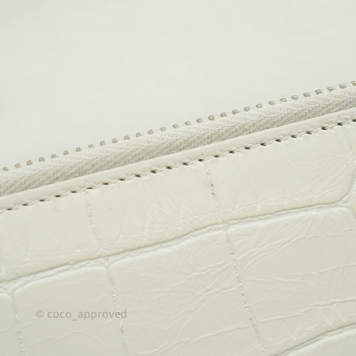 Saint Laurent Kate Tassel WOC White Silver Hardware