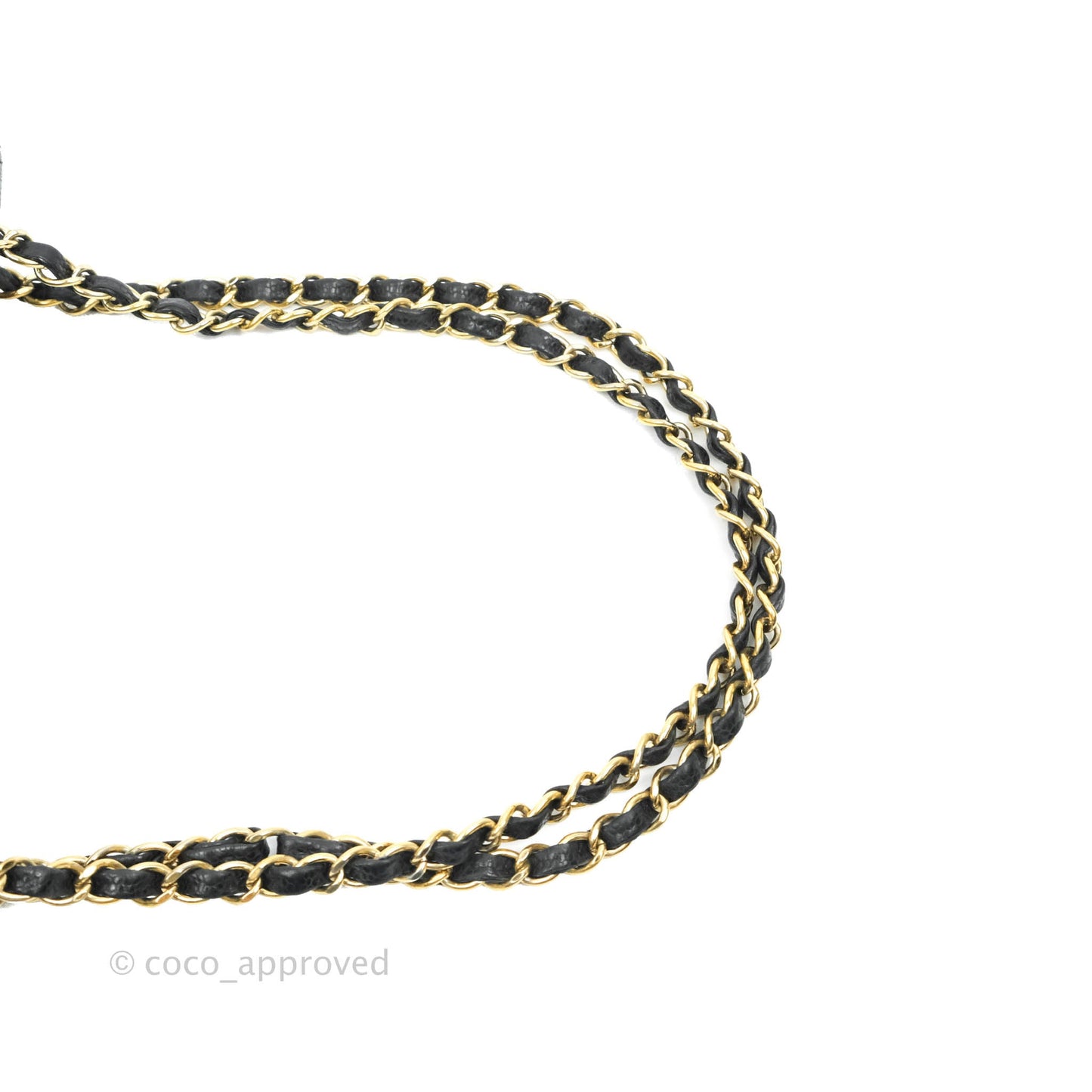 Chanel Classic M/L Medium Double Flap Black Caviar Gold Hardware