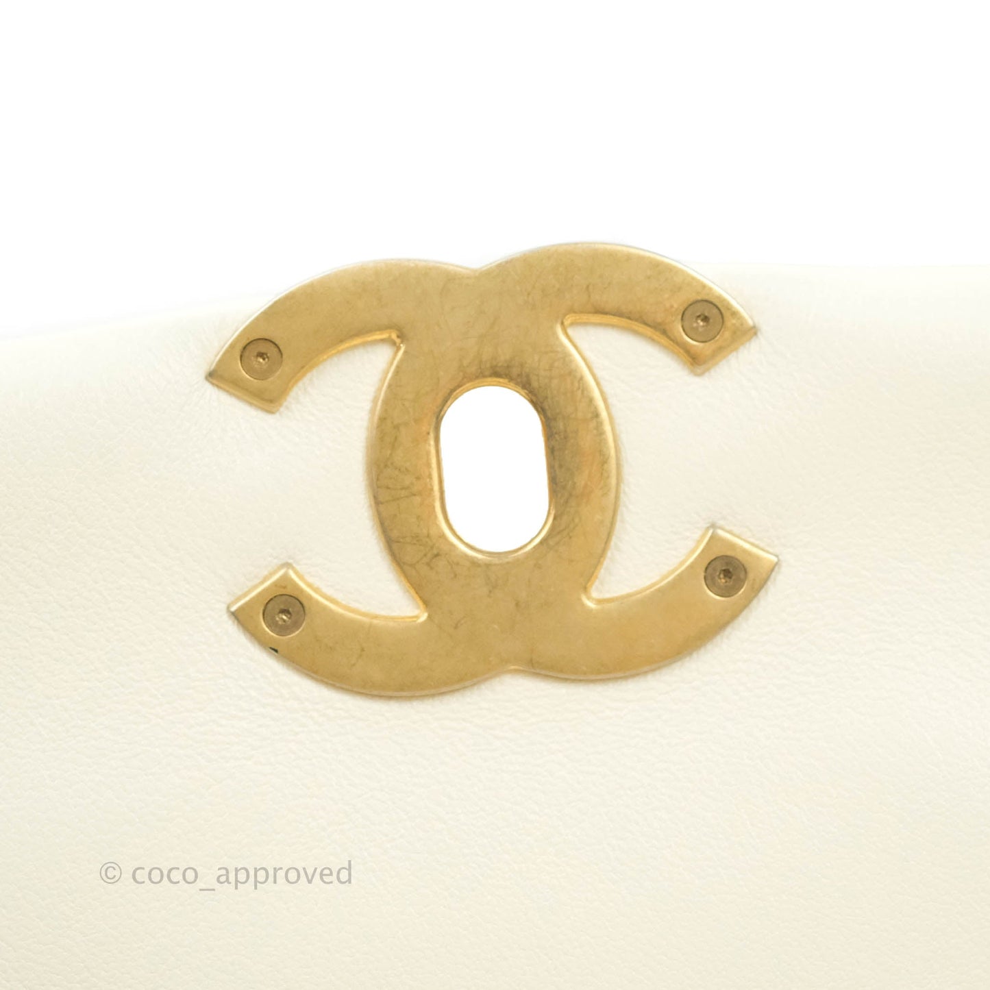 Chanel 19 Small White Mixed Hardware