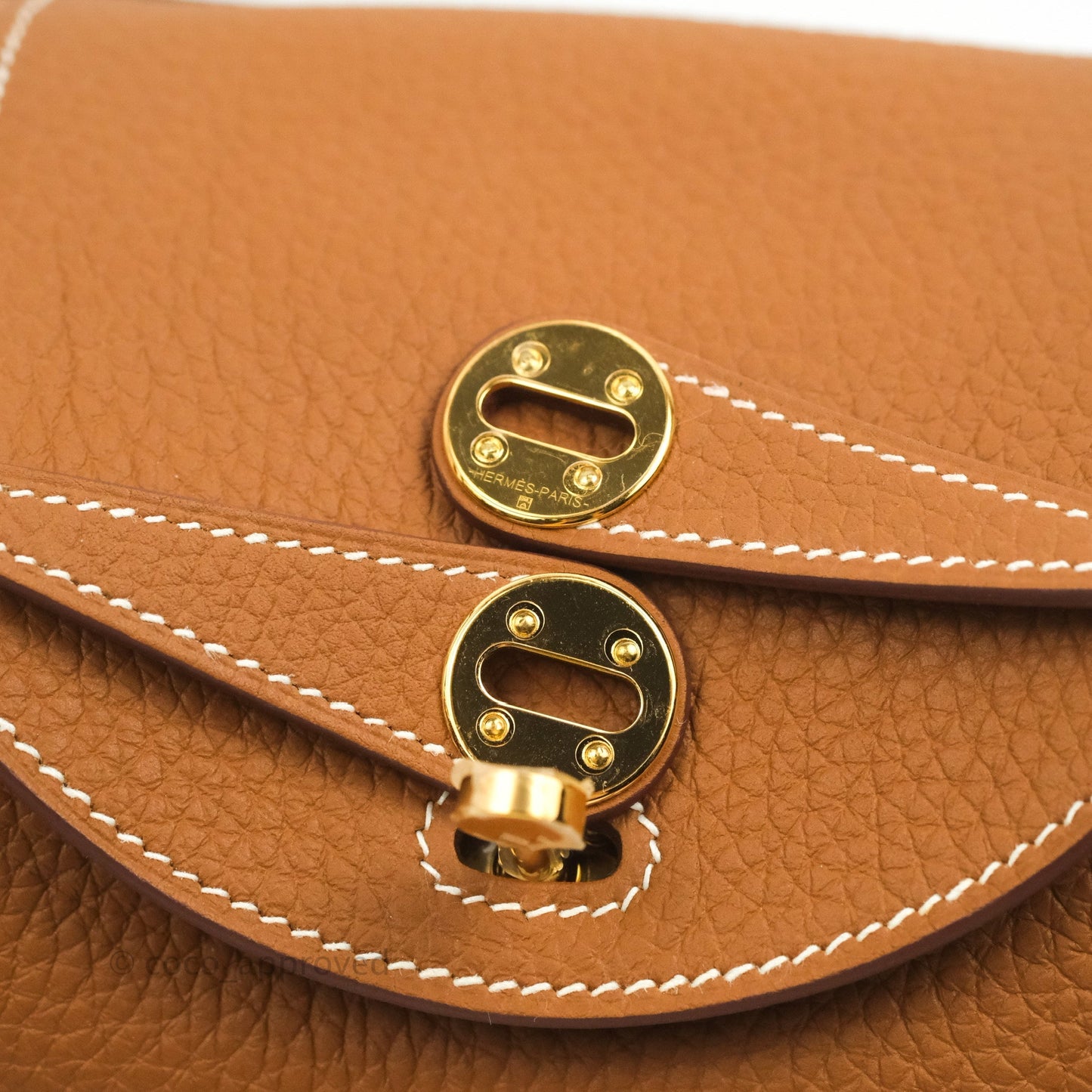 Hermès Mini Lindy 20 Gold Clemence Gold Hardware