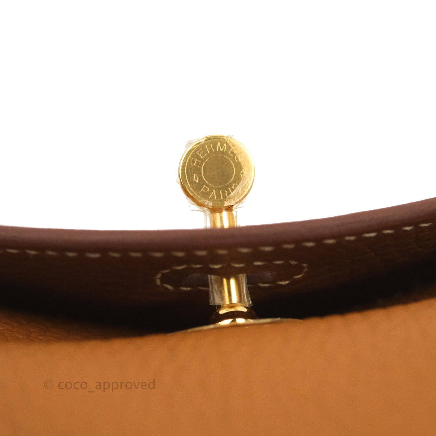 Hermès Mini Lindy 20 Gold Clemence Gold Hardware
