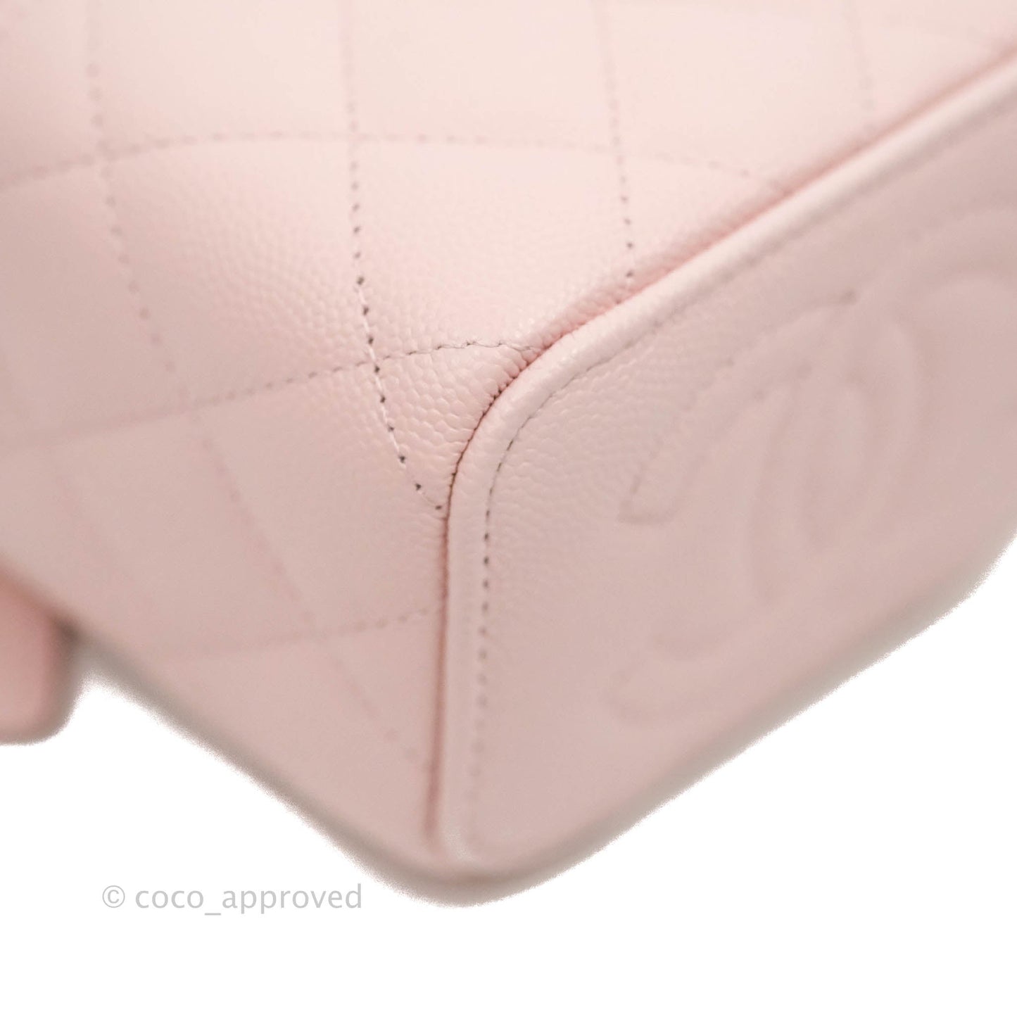 Chanel Mini Vanity With Chain Pink Caviar Gold Hardware
