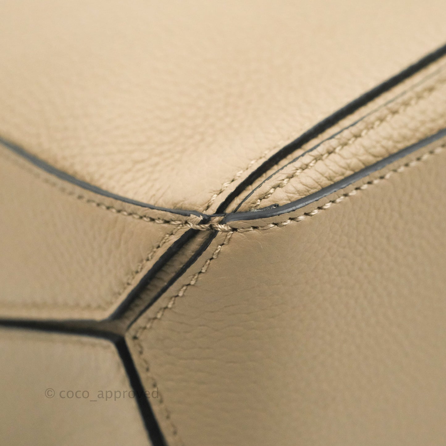 Loewe Small Puzzle Bag Sand Mink Grained Calfskin